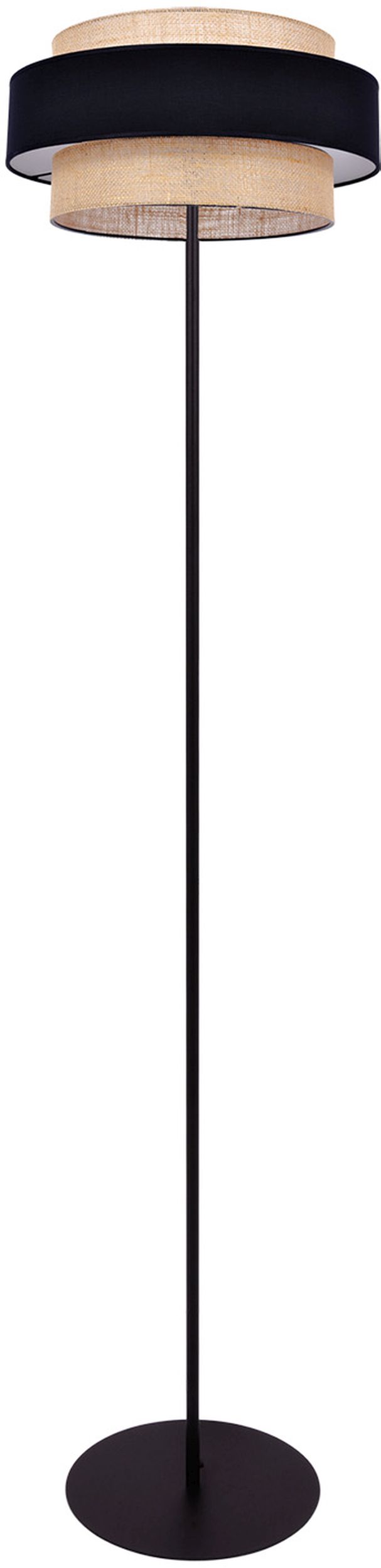 Kaja Gato stojaca lampa 1x40 W čierna-béžová K-5235