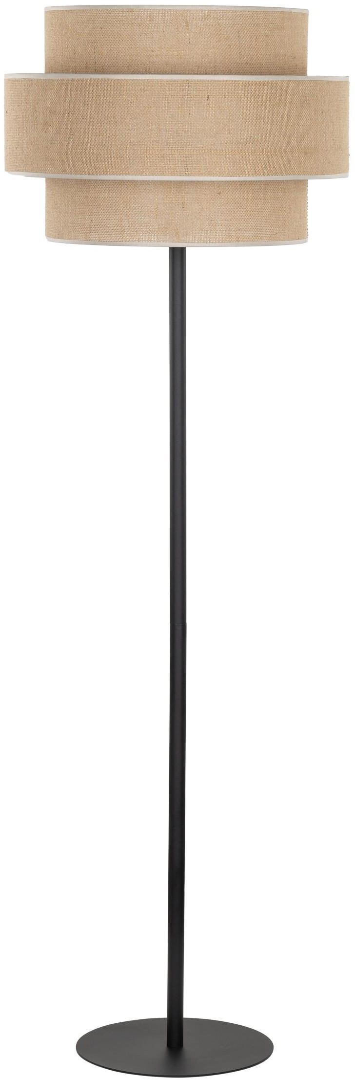 TK Lighting Calisto stojaca lampa 1x15 W čierna-béžová 5405