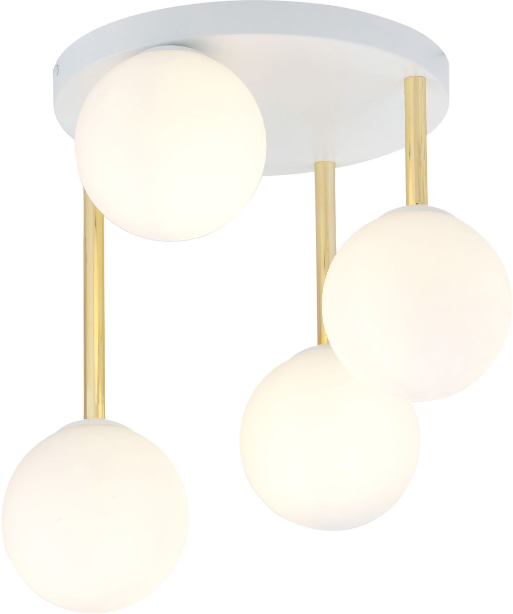 Emibig Dolce stropné svietidlo 4x10 W biela-mliečna 1261/4