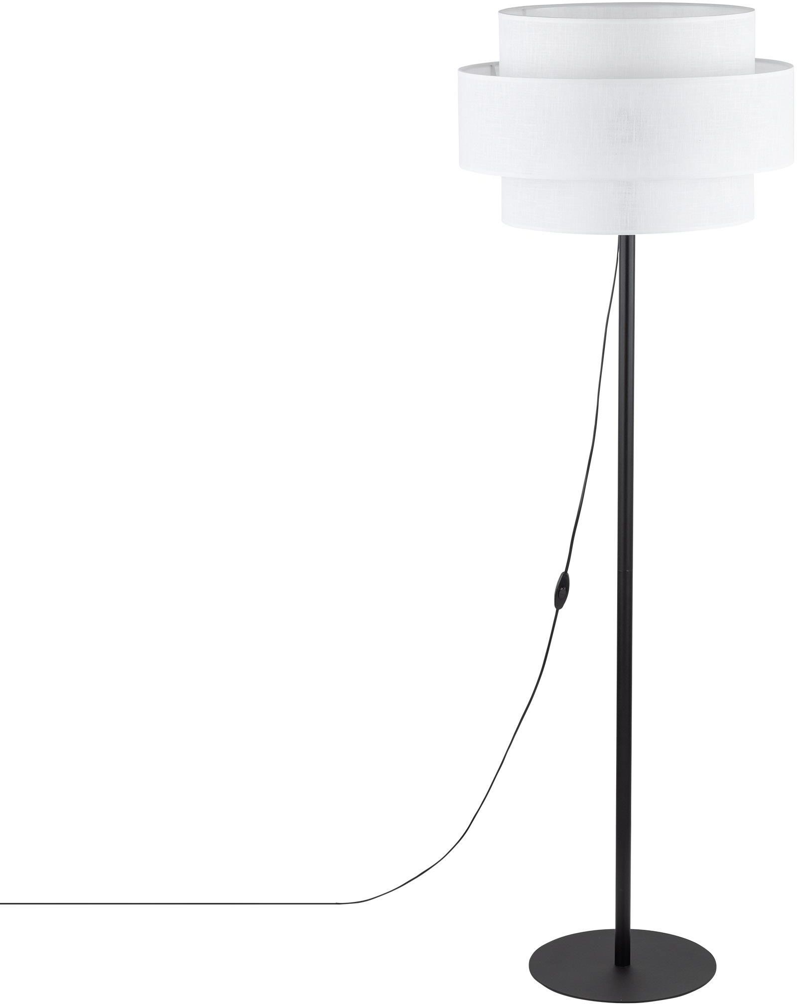 TK Lighting Calisto stojaca lampa 1x15 W biela-čierna 5894