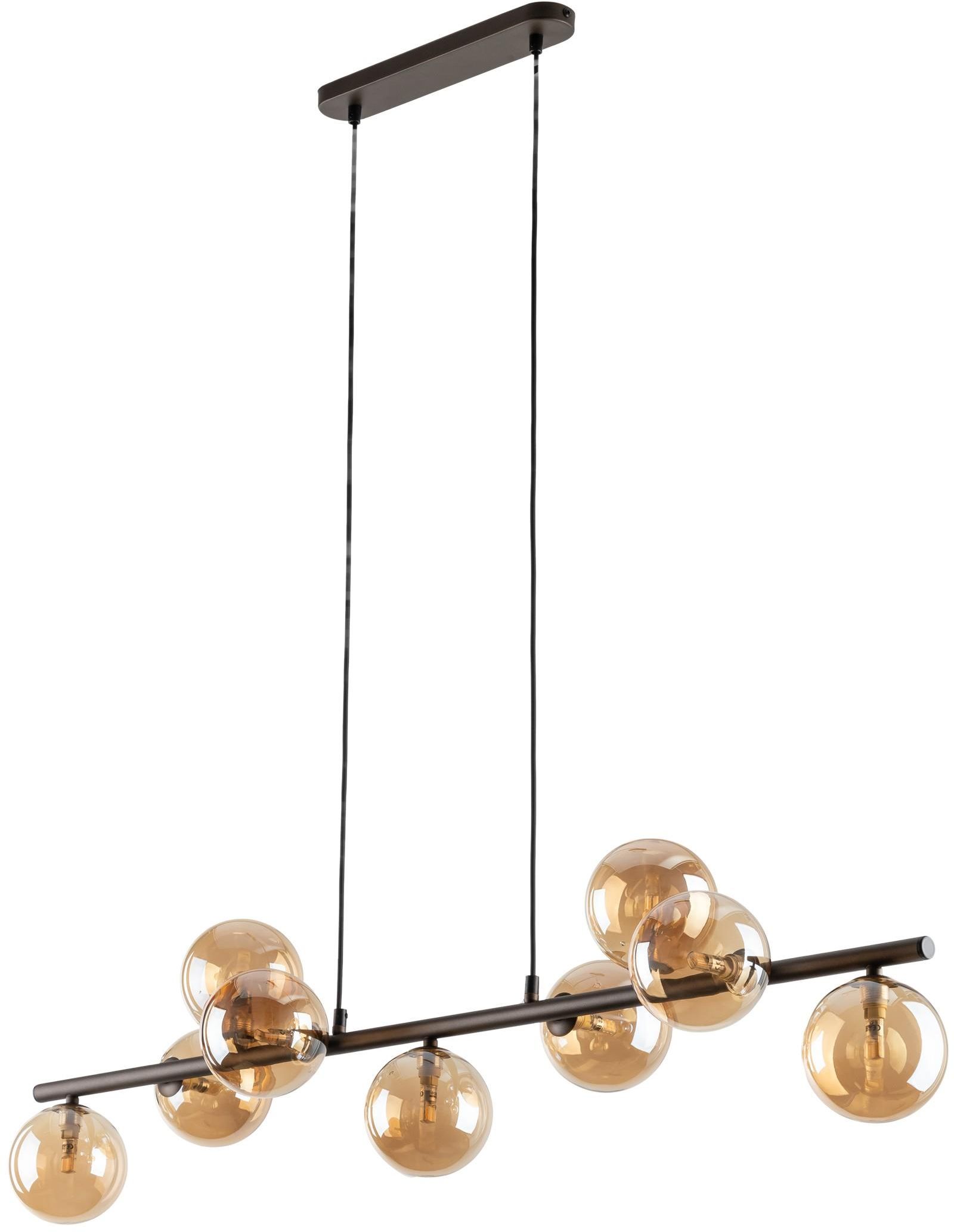 TK Lighting Estera závesné svietidlo x15 W hnedá-jantárová 4340