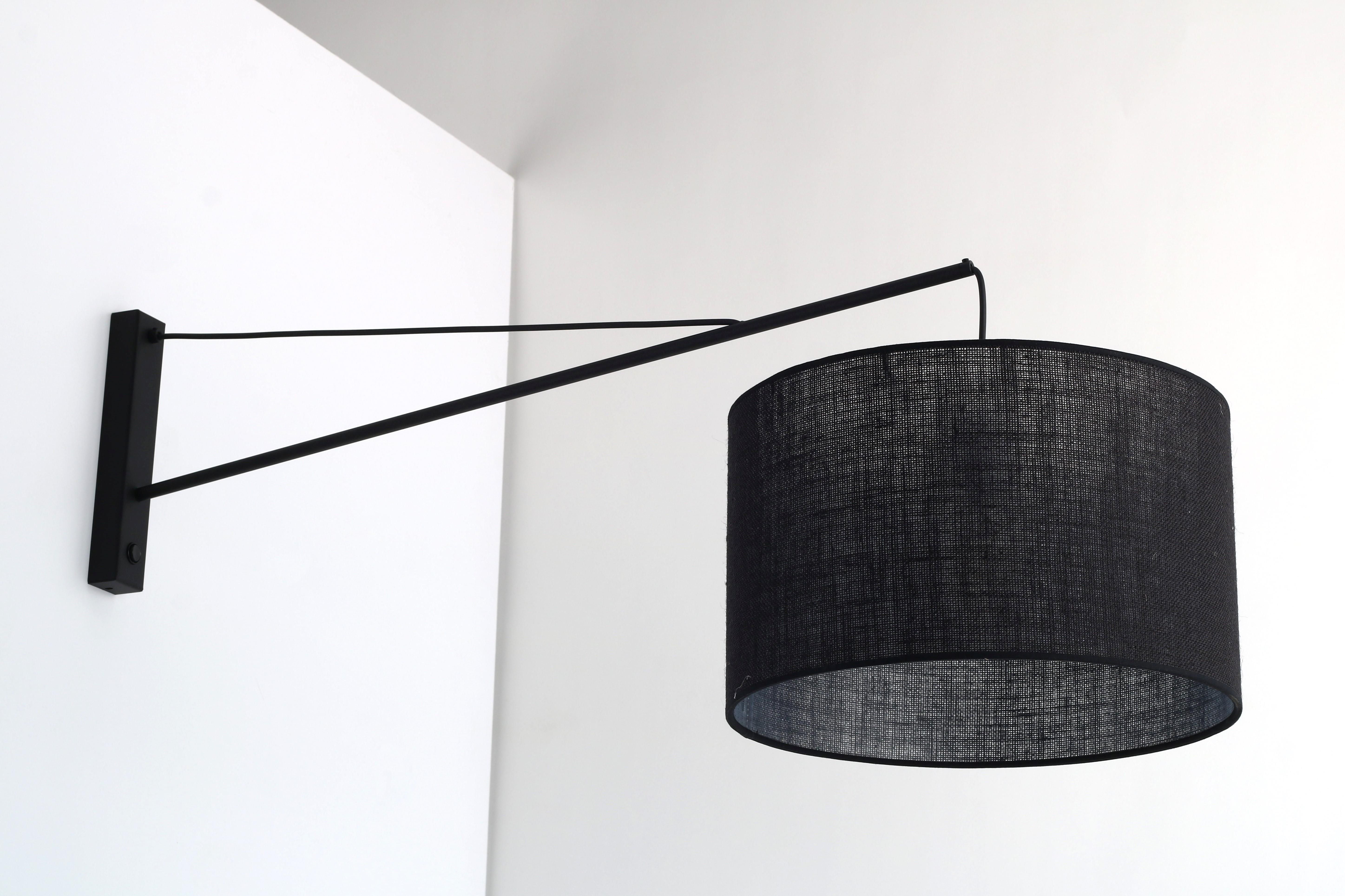 TK Lighting Grua nástenná lampa 1x15 W čierna 6639