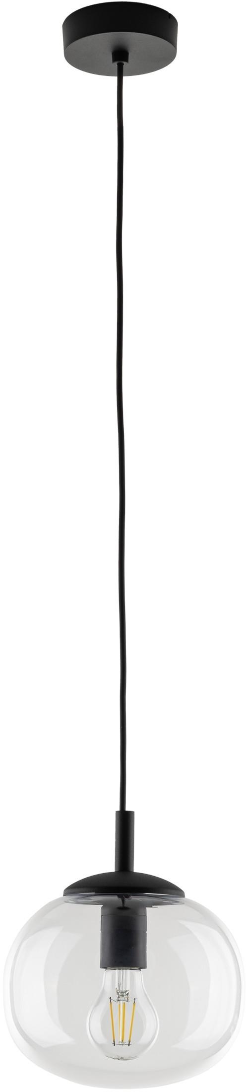 TK Lighting Vibe závesné svietidlo x15 W čierna-priehľadná 5823