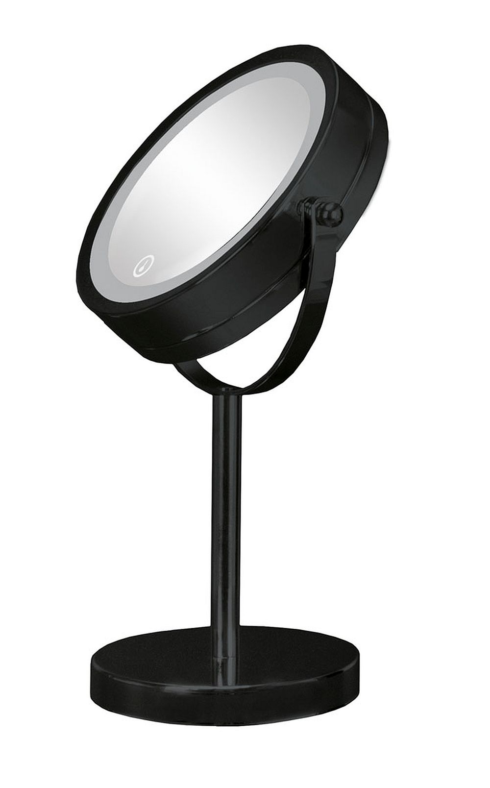 Kleine Wolke LED Mirror kozmetické zrkadlo 17.5x29.5 cm okrúhly s osvetlením čierna 5887926886