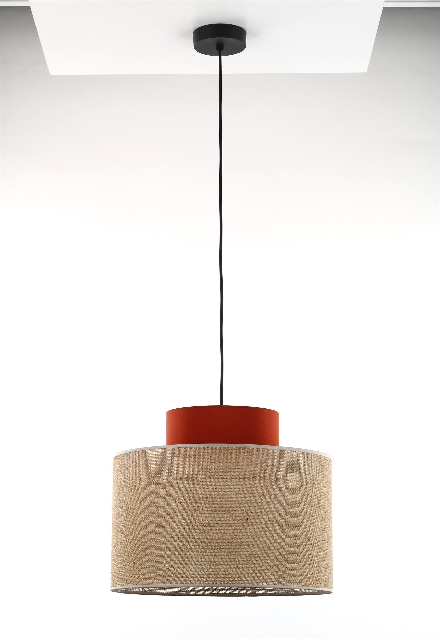 TK Lighting Duo závesné svietidlo 1x15 W čierna-hnedá 2785