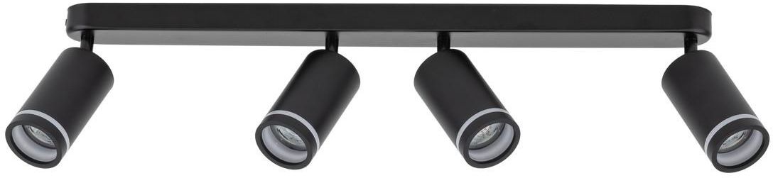 TK Lighting Jet stropné svietidlo 4x10 W čierna 6916