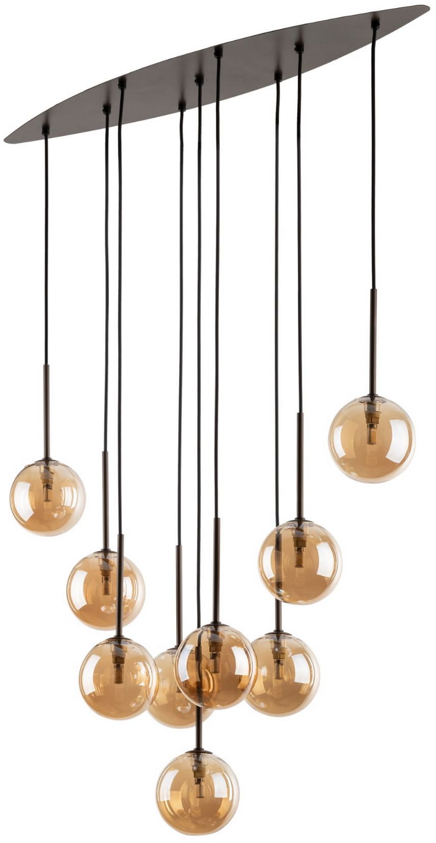 TK Lighting Esme závesné svietidlo x6 W hnedá 6149