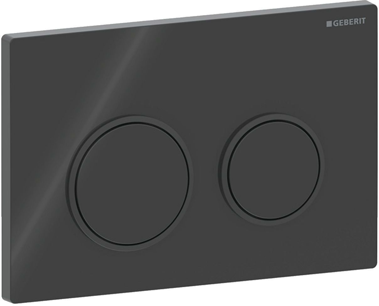 Geberit Omega20 splachovacie tlačidlo do toalety čierna 115.085.DW.1