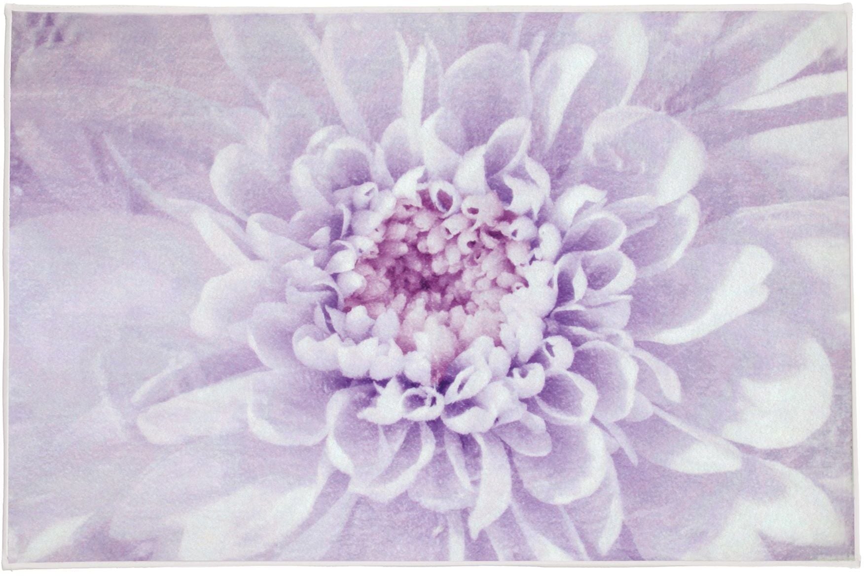 Kleine Wolke Dahlia koberček do kúpeľne 90x60 cm obdĺžnik biela-fialová 9185851519