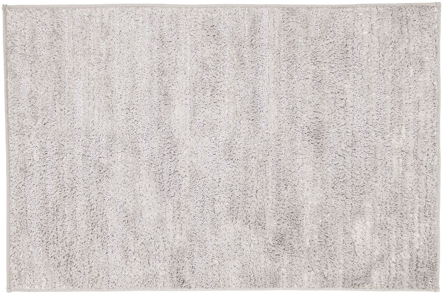 Kleine Wolke Glow koberček do kúpeľne 100x60 cm obdĺžnik biela-sivá 9186158360