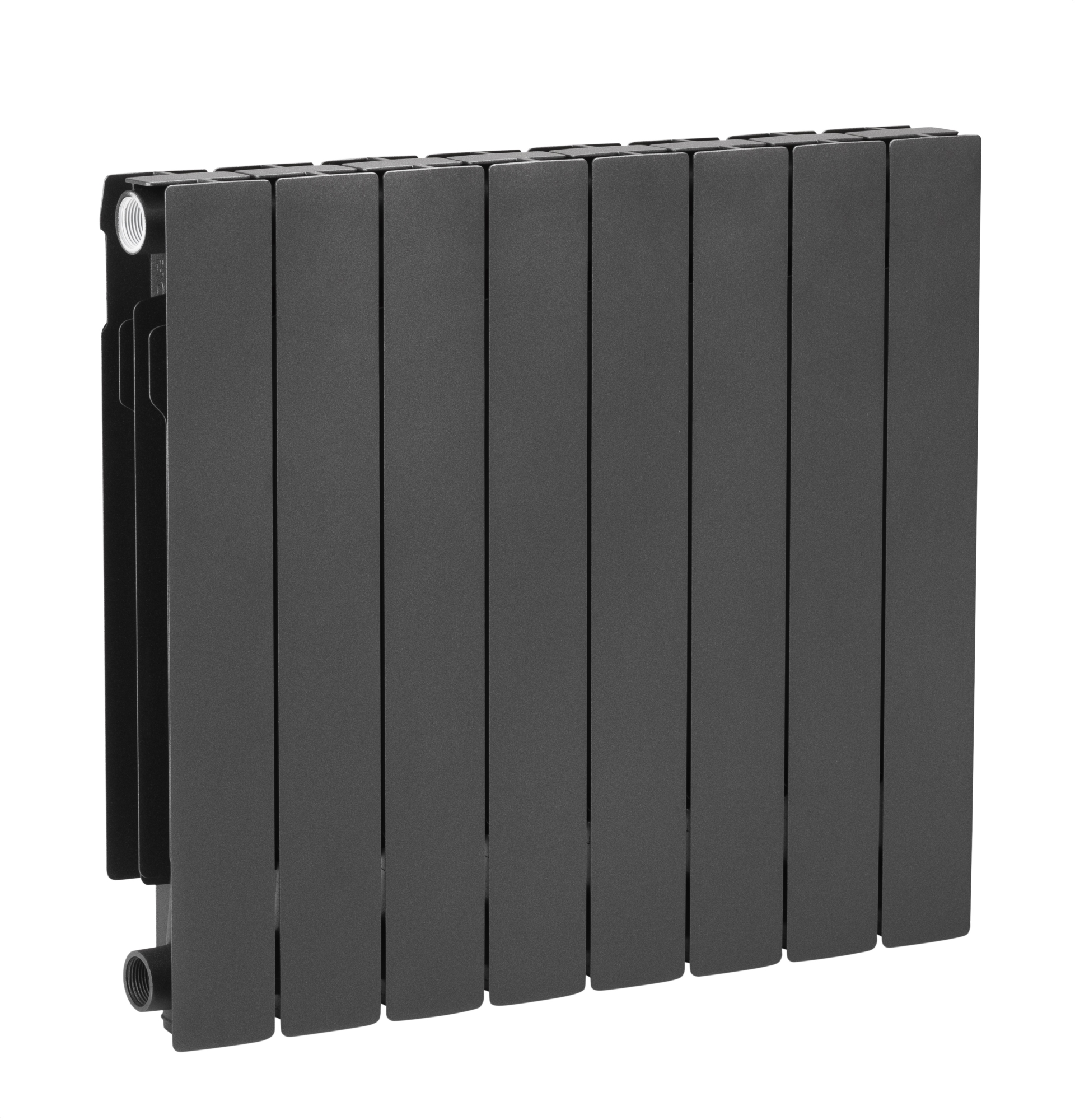 KFA Armatura ADR ohrievač do miestnosti 67.2x64.4 cm podłączenie bočné grafitová 764-080-61