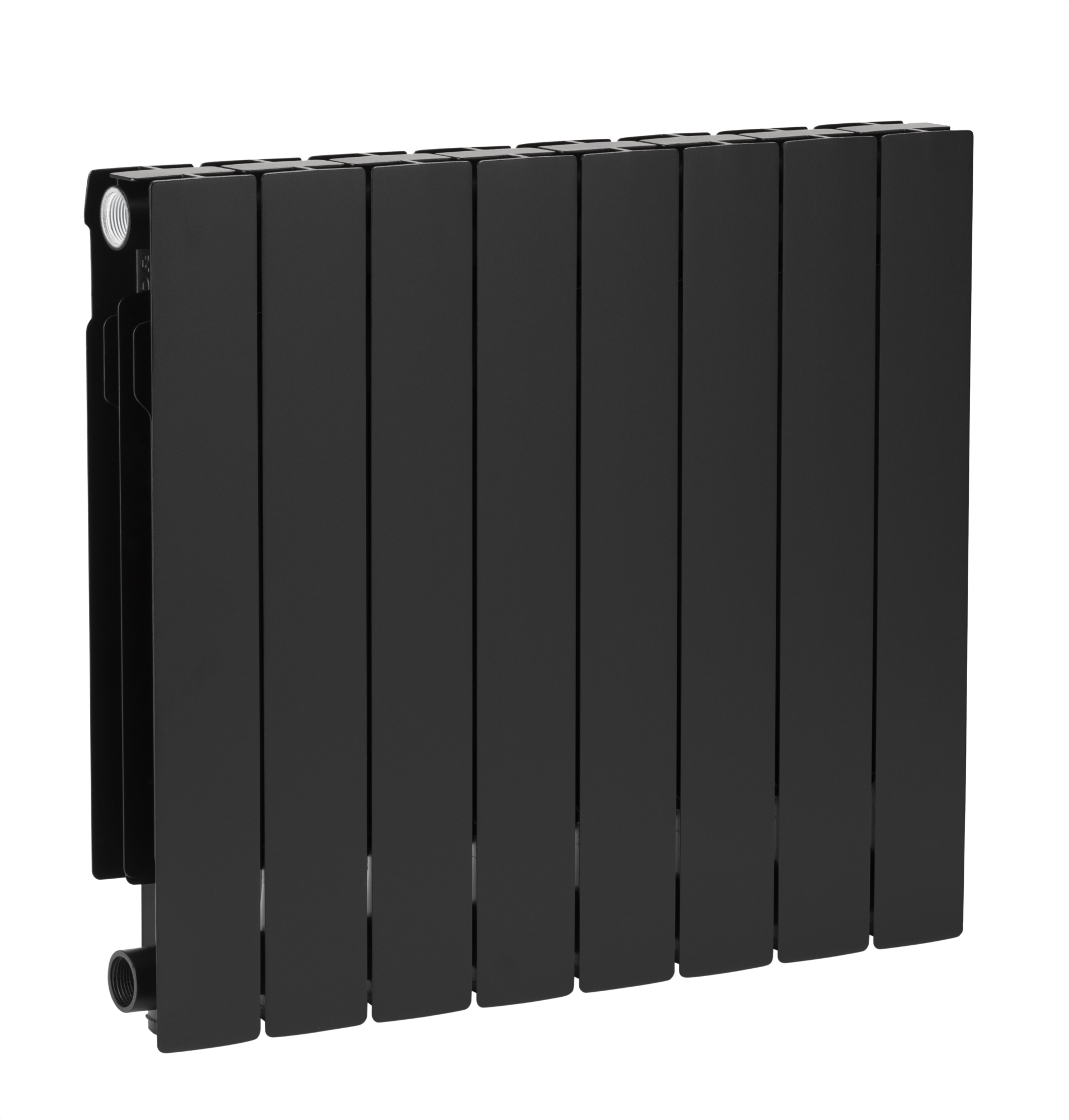 KFA Armatura ADR ohrievač do miestnosti 67.2x64.4 cm podłączenie bočné čierna 764-080-81
