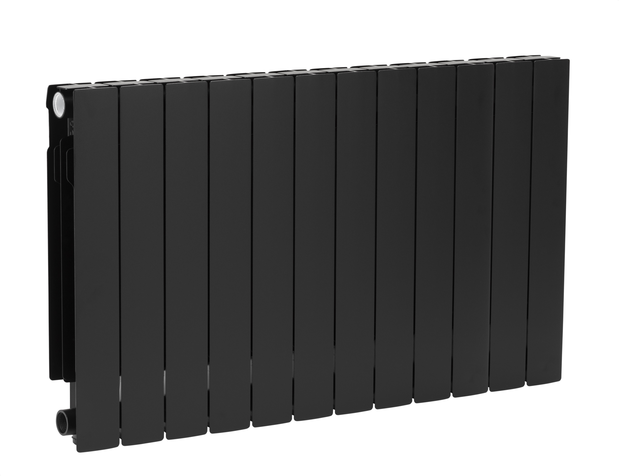 KFA Armatura ADR ohrievač do miestnosti 67.2x96.6 cm podłączenie bočné čierna 764-120-81