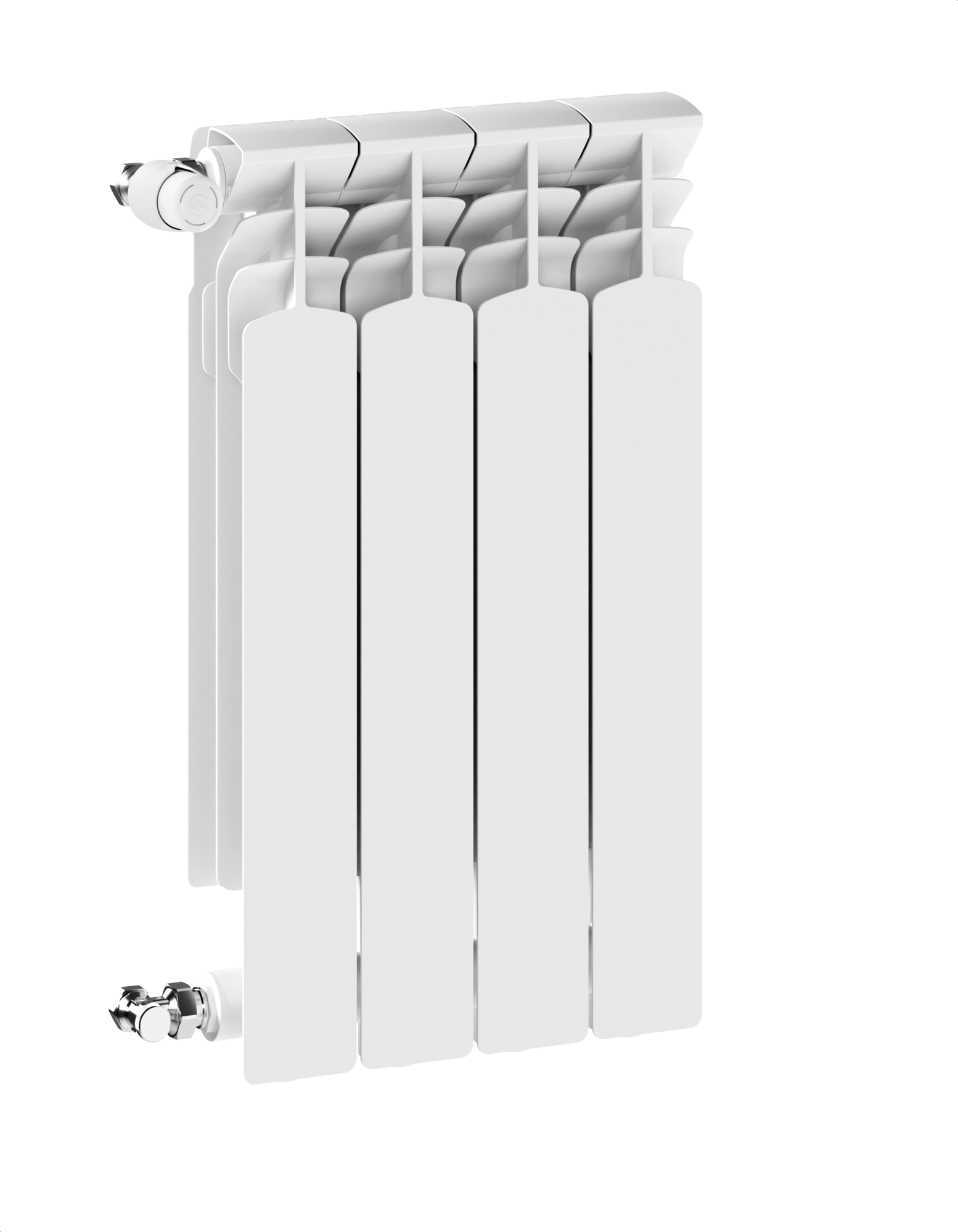 KFA Armatura G600F ohrievač do miestnosti 67.2x32.2 cm podłączenie bočné biela 772-040-44