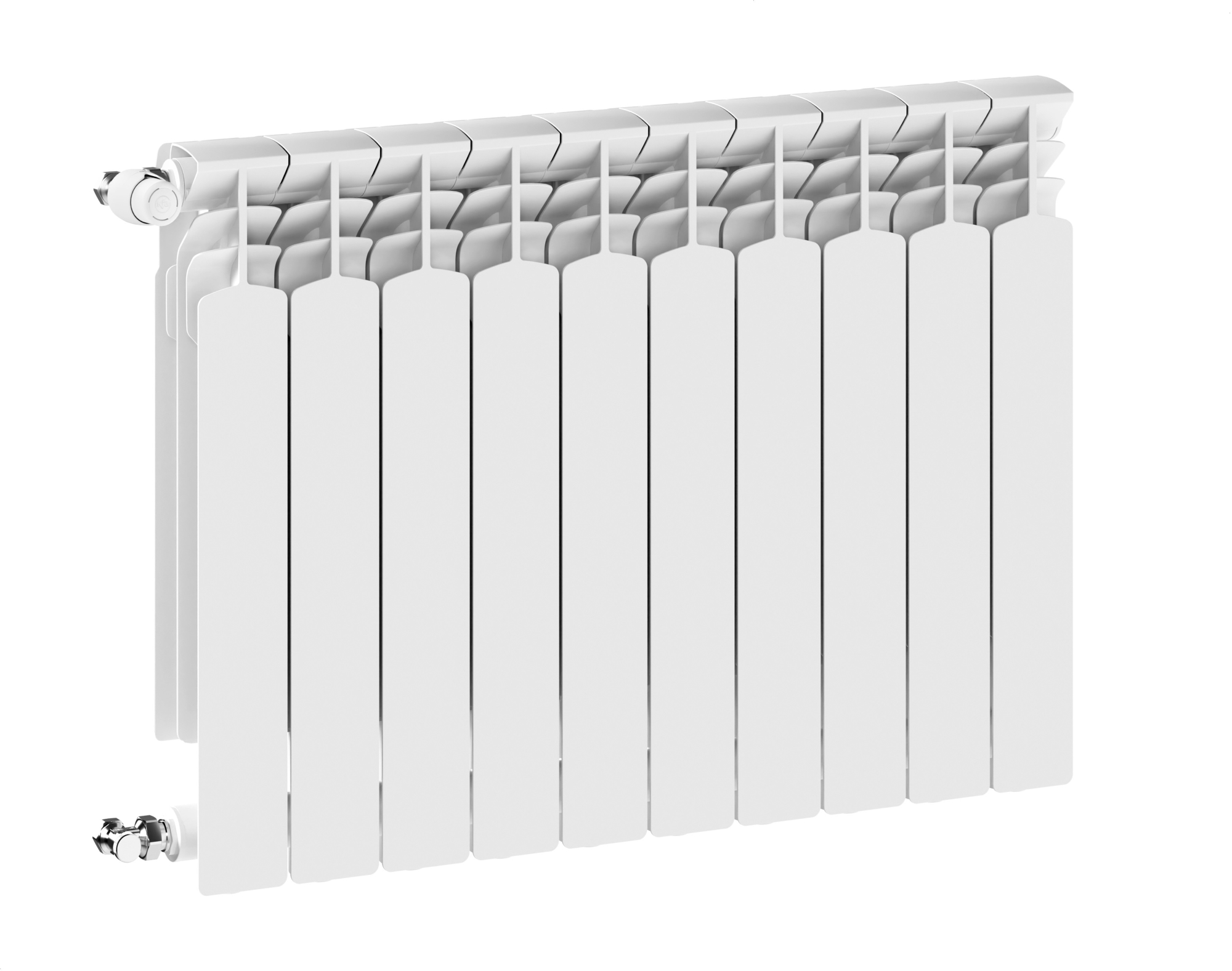KFA Armatura G600F ohrievač do miestnosti 67.2x80.5 cm podłączenie bočné biela 772-100-44