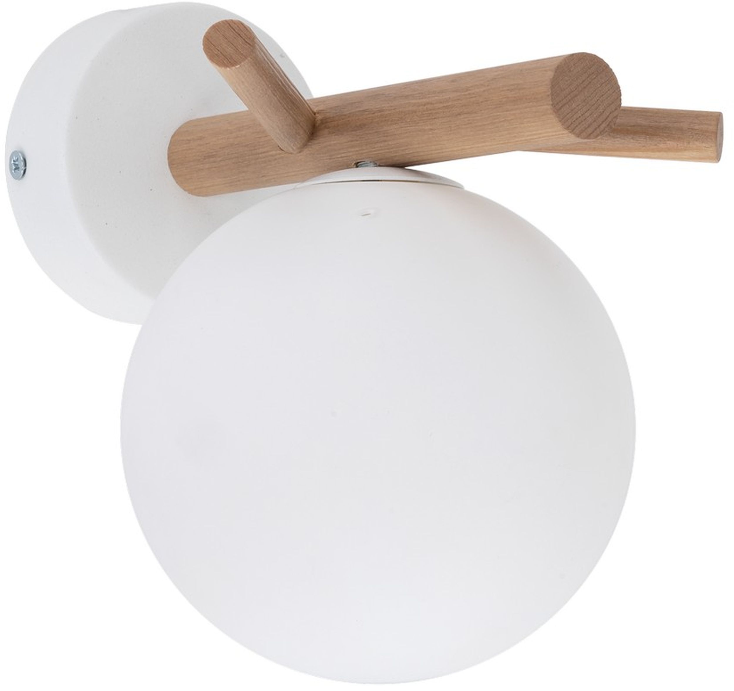 TK Lighting Sheron nástenná lampa 1x6 W biela-drevená 5307