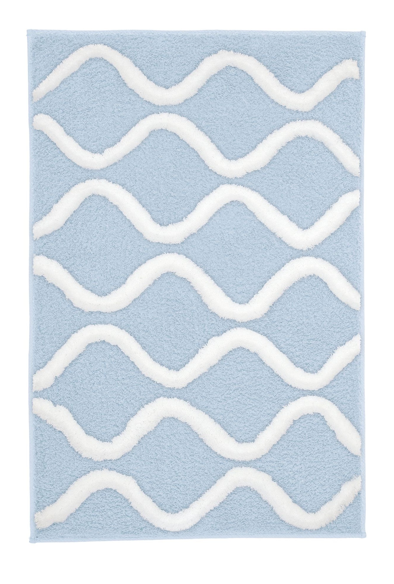 Kleine Wolke Piana koberček do kúpeľne 65x55 cm obdĺžnik modrá 9180746539