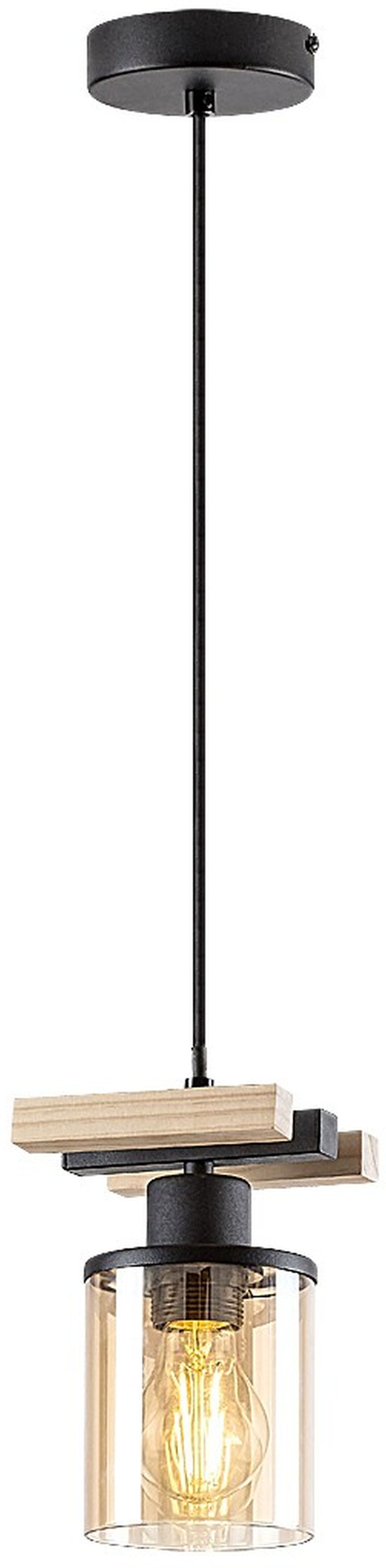 Rabalux Niylah závesné svietidlo 1x25 W čierna 72081