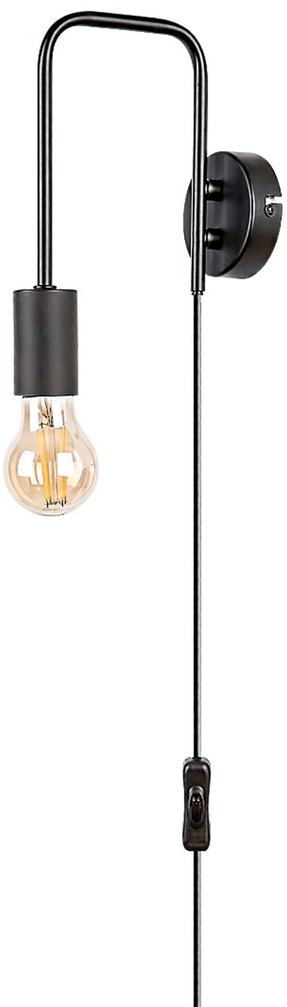 Rabalux Manzur nástenná lampa 1x40 W čierna 71022