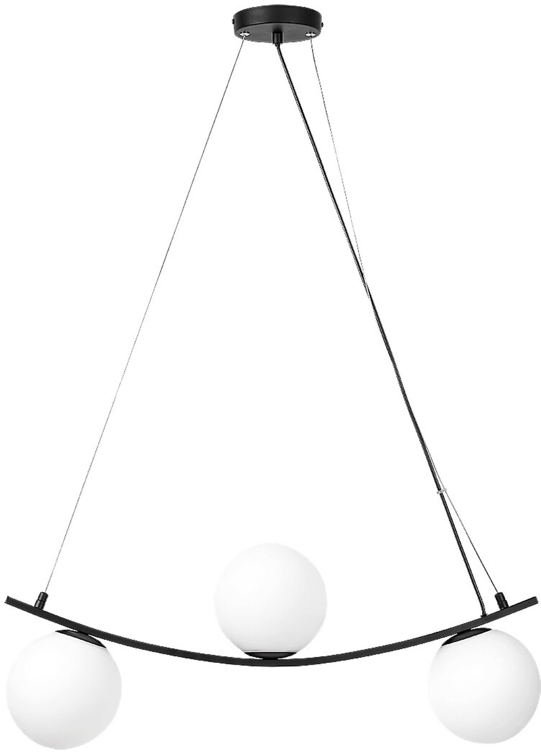 Rabalux Aslan závesné svietidlo 3x5 W biela-čierna 3469