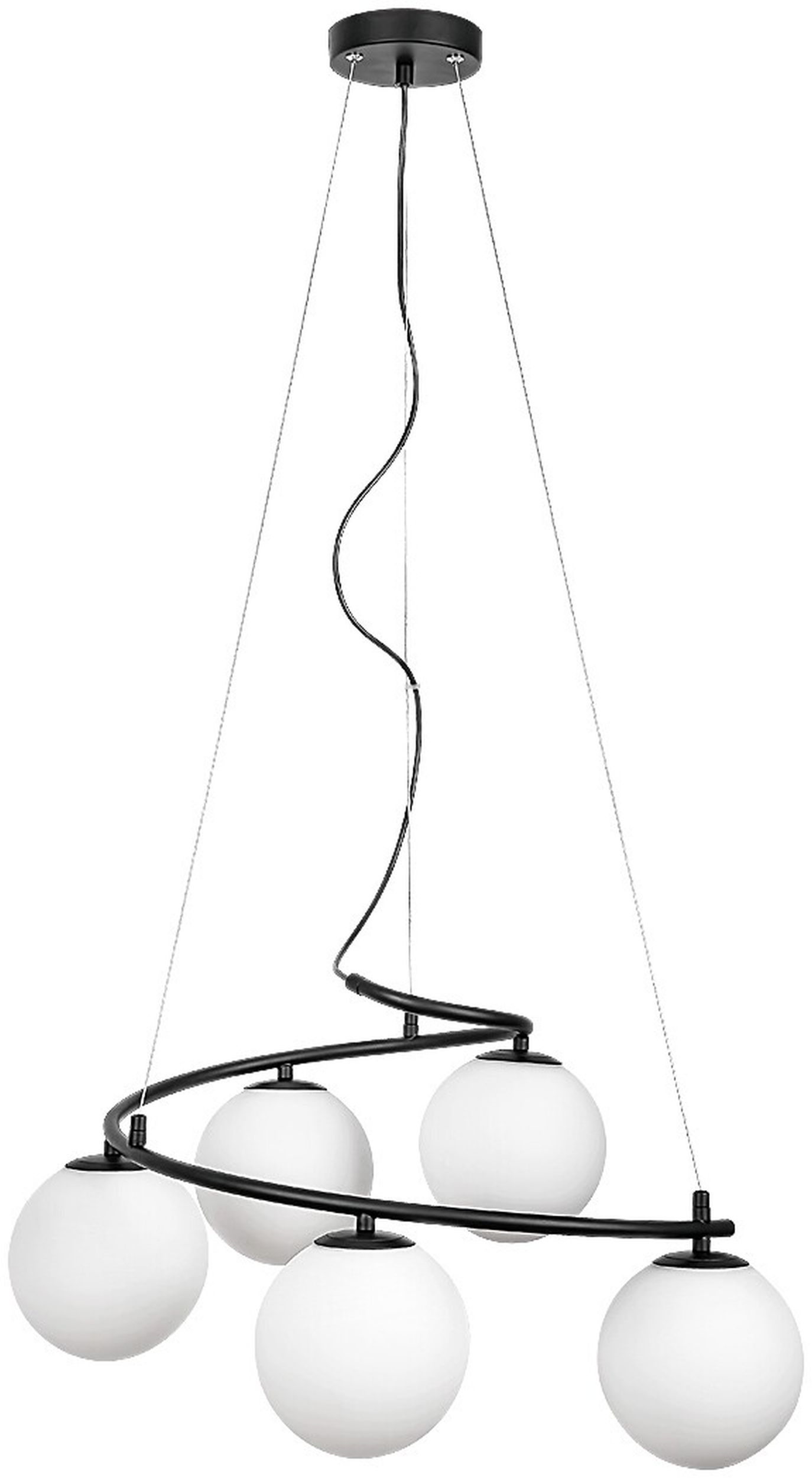 Rabalux Aslan závesné svietidlo 5x5 W biela-čierna 3470
