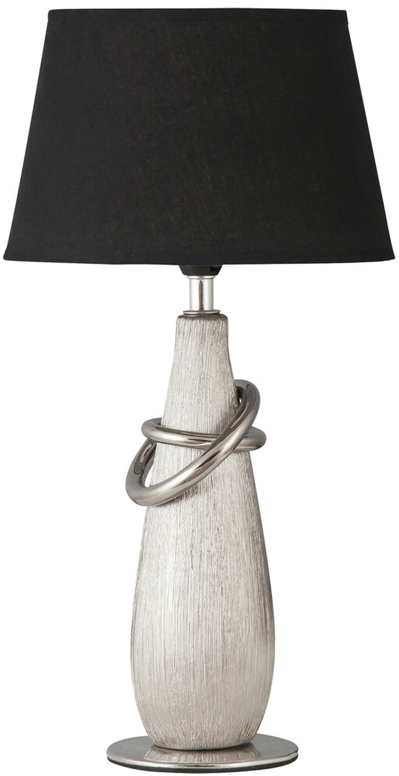 Rabalux Evelyn stolová lampa 1x40 W čierna-strieborná 4372