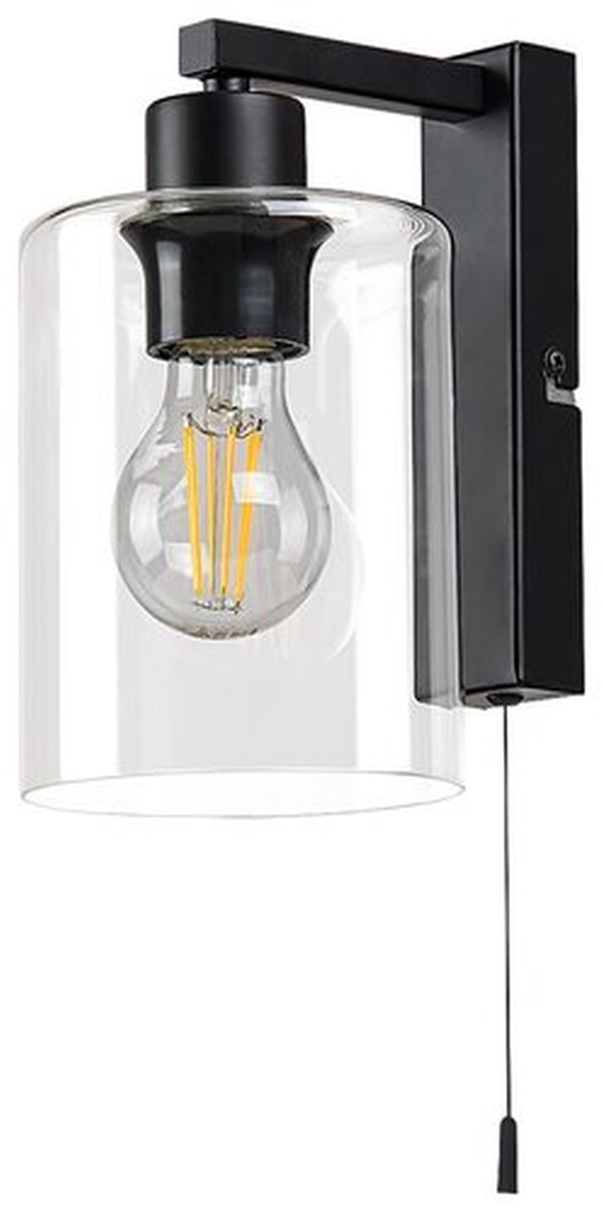 Rabalux Miroslaw nástenná lampa 1x40 W čierna 5077
