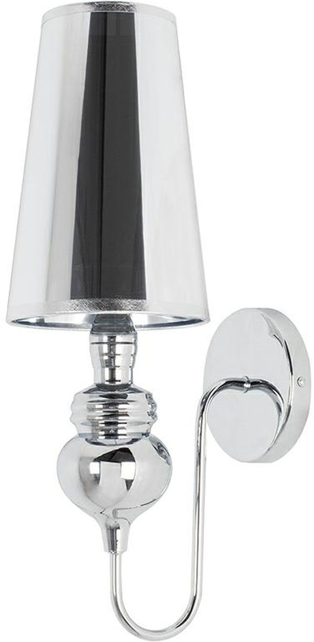 Moosee Queen nástenná lampa 1x60 W strieborná MSE010100226