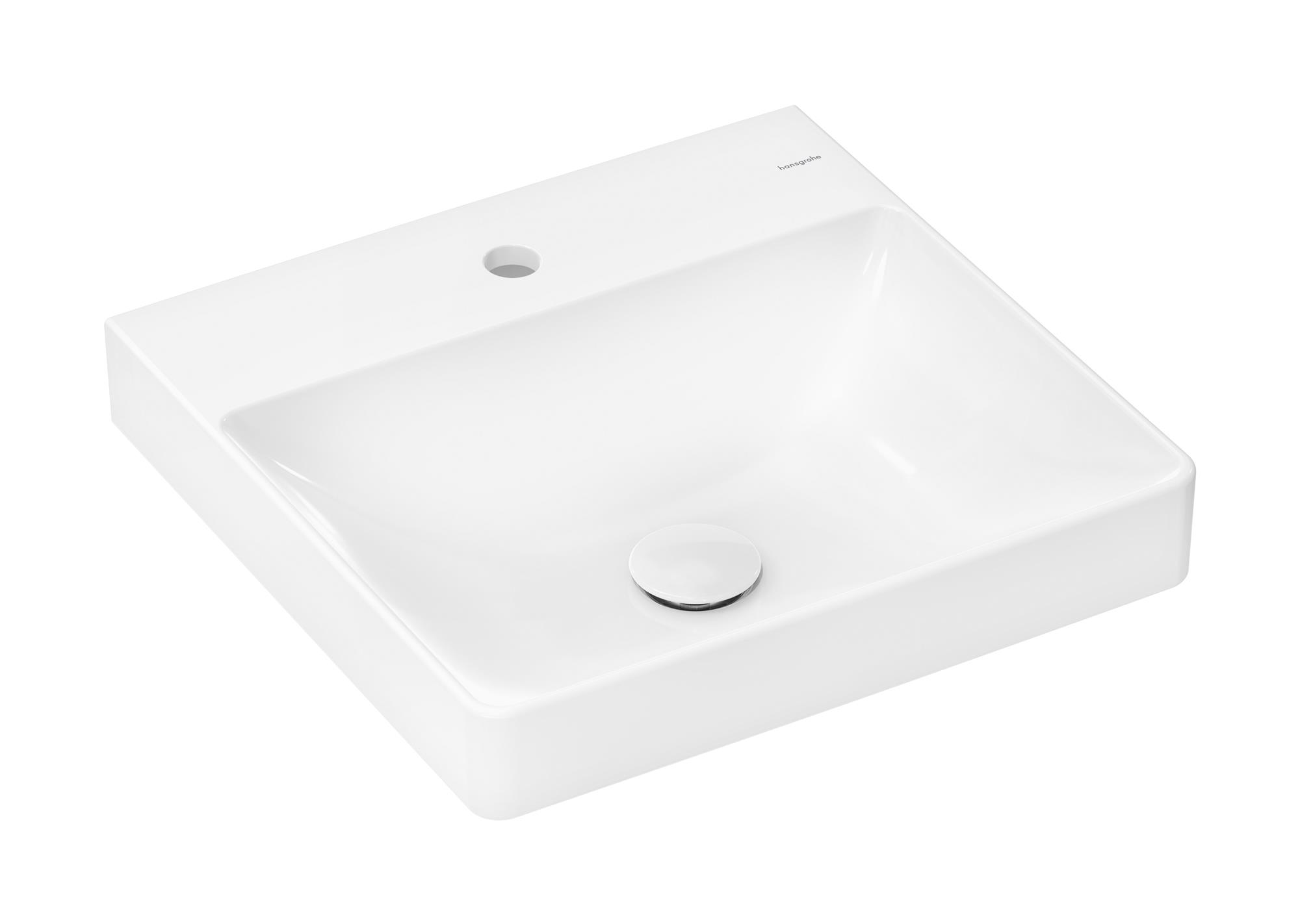 Hansgrohe Xelu Q umývadlo 50x48 cm obdĺžnik pultové umývadlo biela 61014450