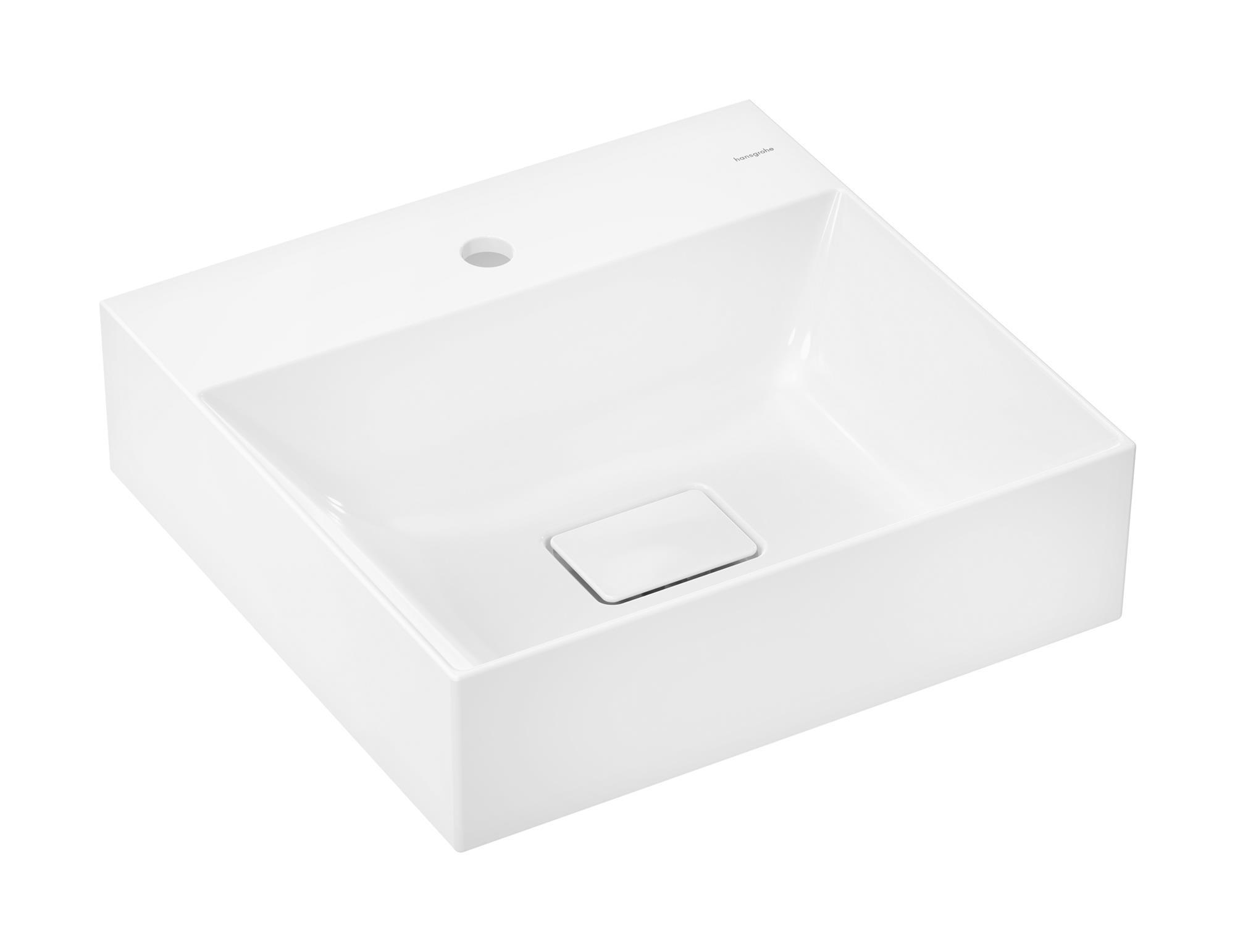 Hansgrohe Xevolos E umývadlo 50x48 cm obdĺžnik klasické umývadlo biela 61088450