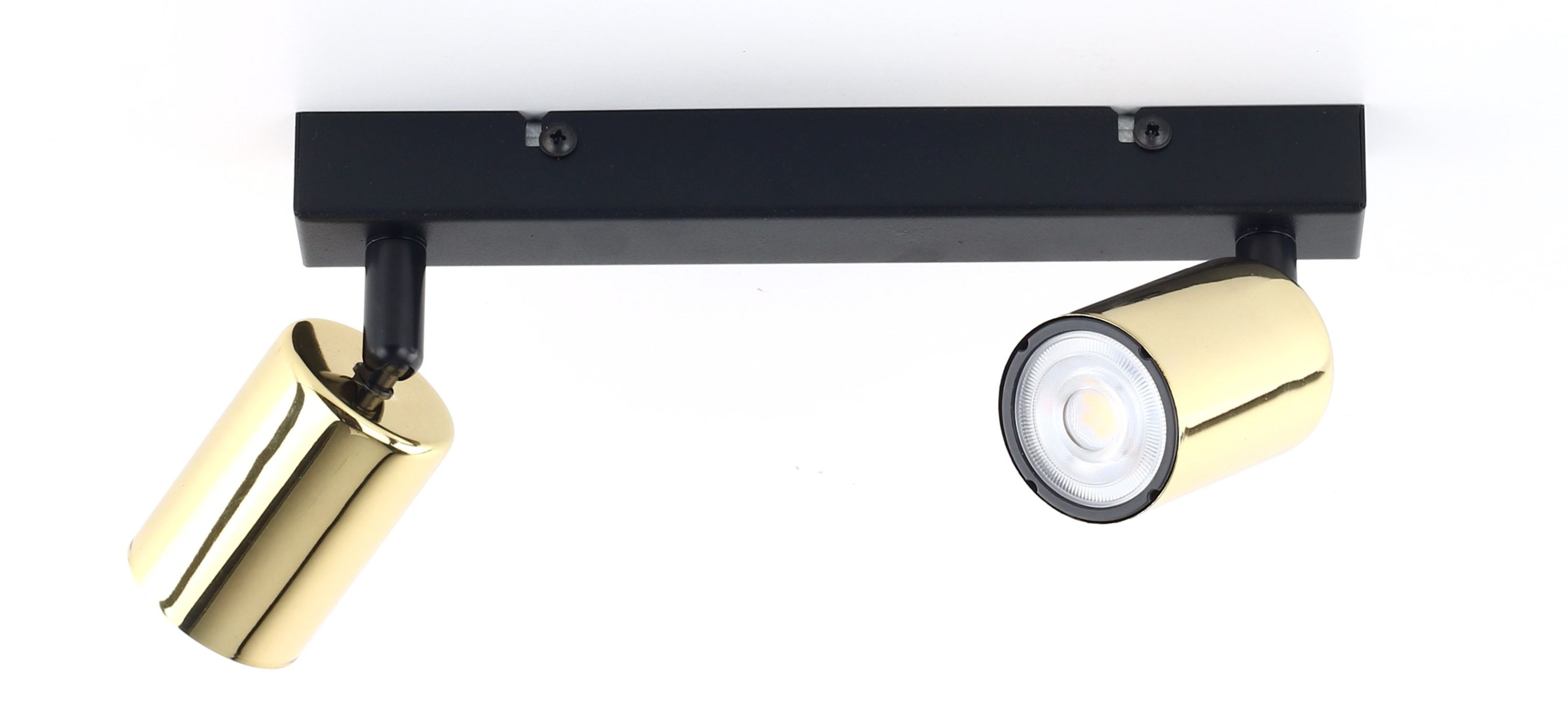 TK Lighting Top stropné svietidlo 2x10 W čierna-zlatá 5967