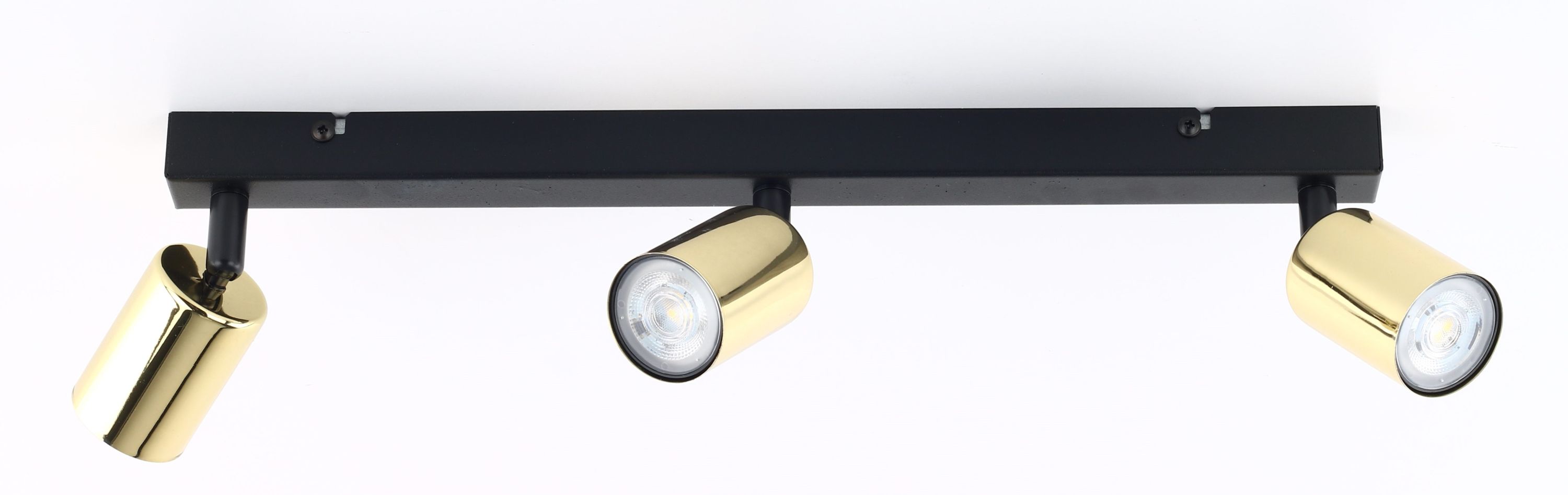 TK Lighting Top stropné svietidlo 3x10 W čierna-zlatá 5968
