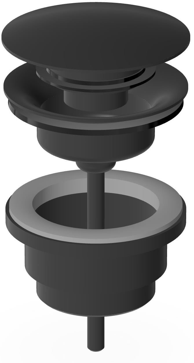 Zucchetti umyvadlový výpust čierna R97755.N6