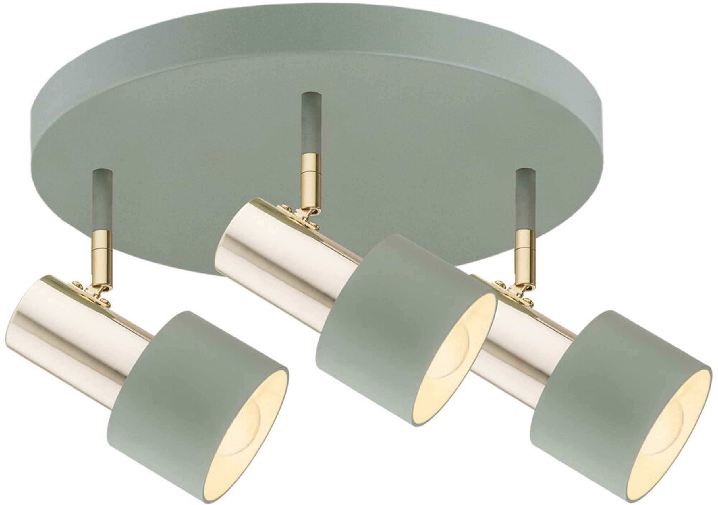 Argon Doria stropné svietidlo 3x15 W mosadzná-zelená 6007