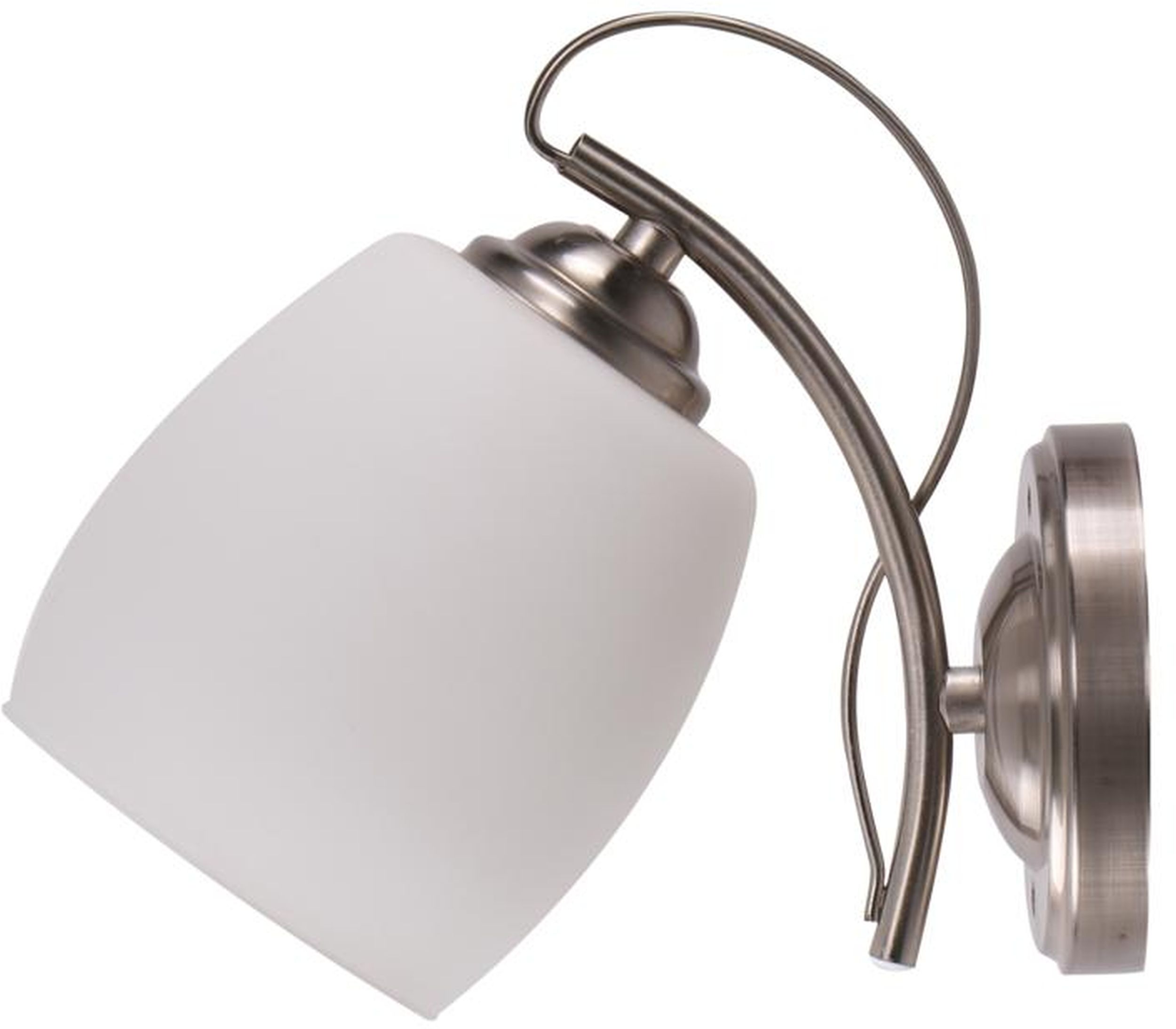 Candellux Amba nástenná lampa 1x40 W biela-chrómová 21-77028