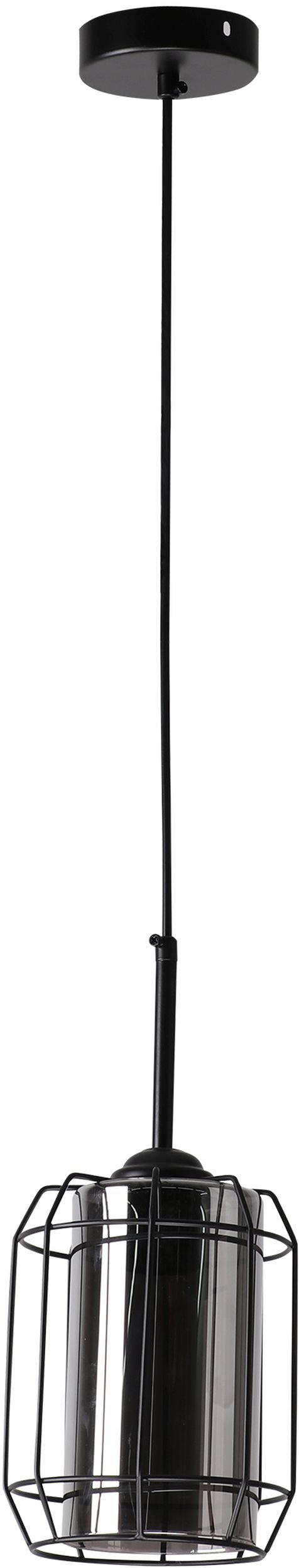 Candellux Jonera závesné svietidlo 1x40 W čierna-dymová 31-08428