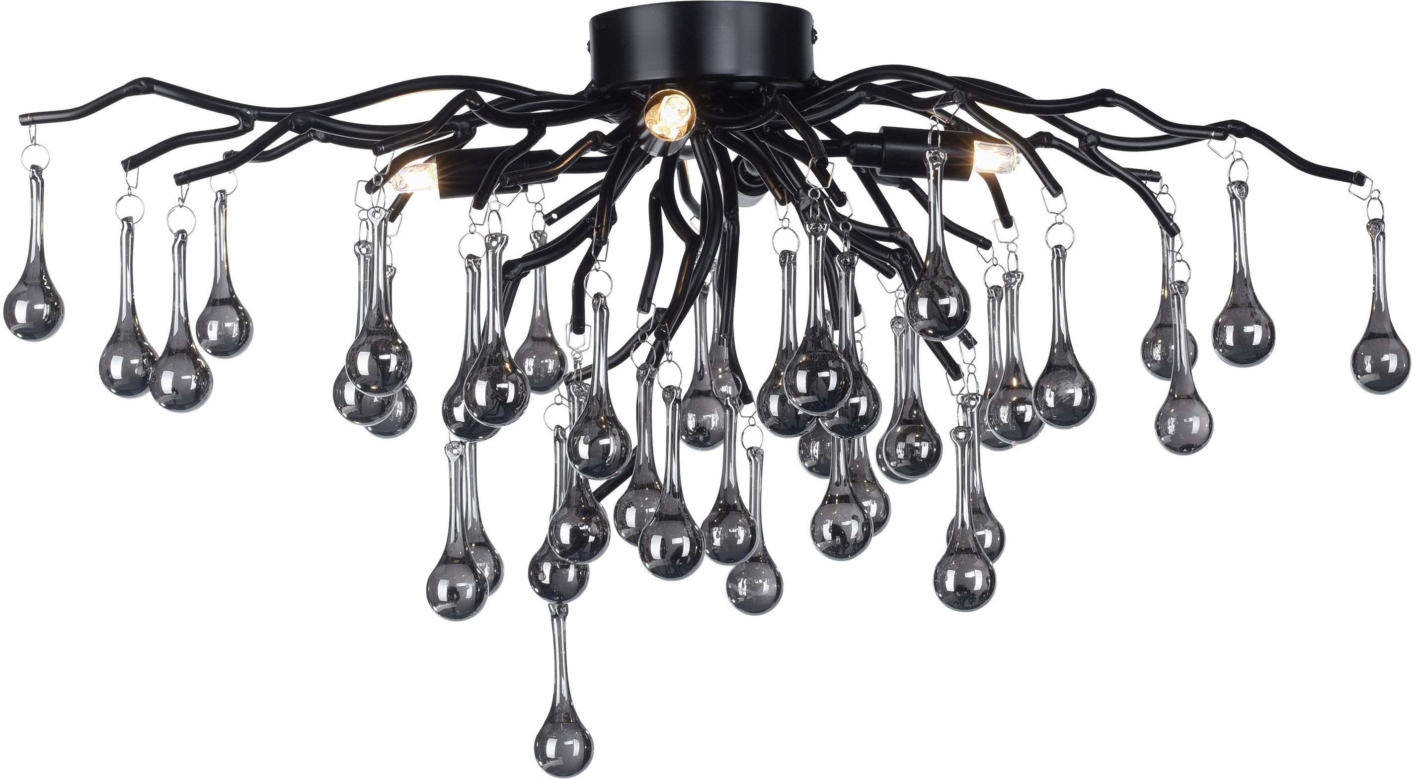 Paul Neuhaus Icicle stropné svietidlo 4x40 W čierna 8090-18