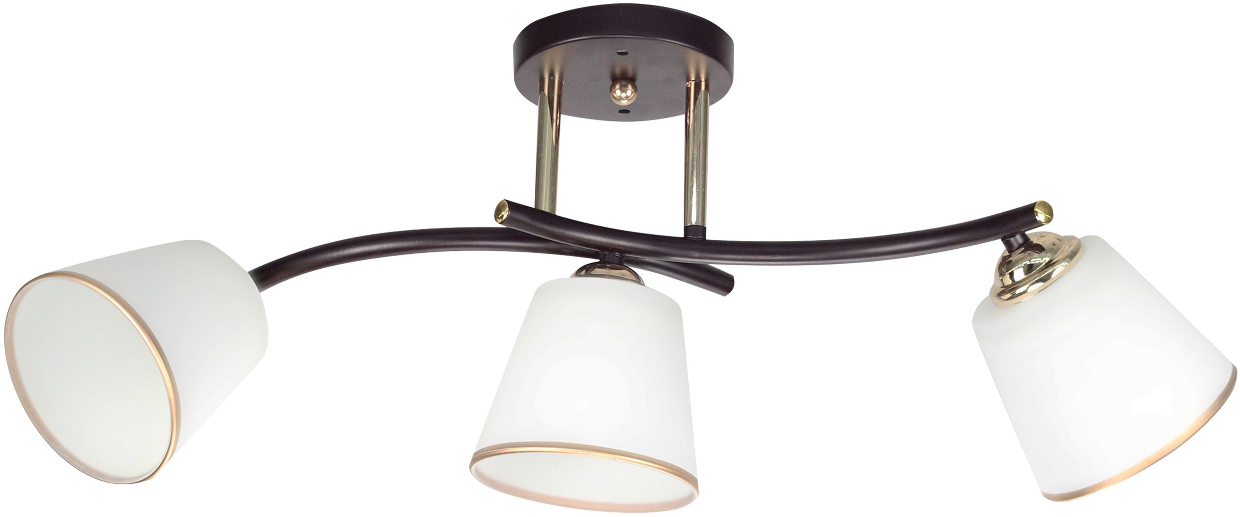Candellux Greco stropné svietidlo 3x40 W biela-čierna 33-22639