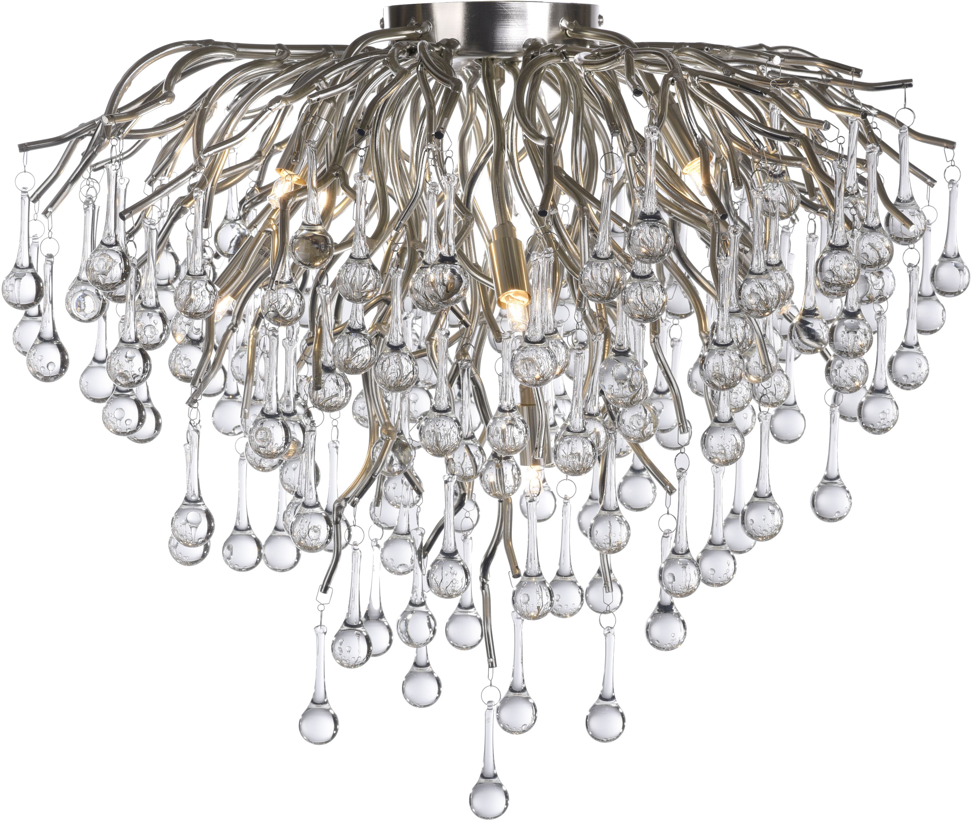 Paul Neuhaus Icicle stropné svietidlo x40 W oceľová 8091-55
