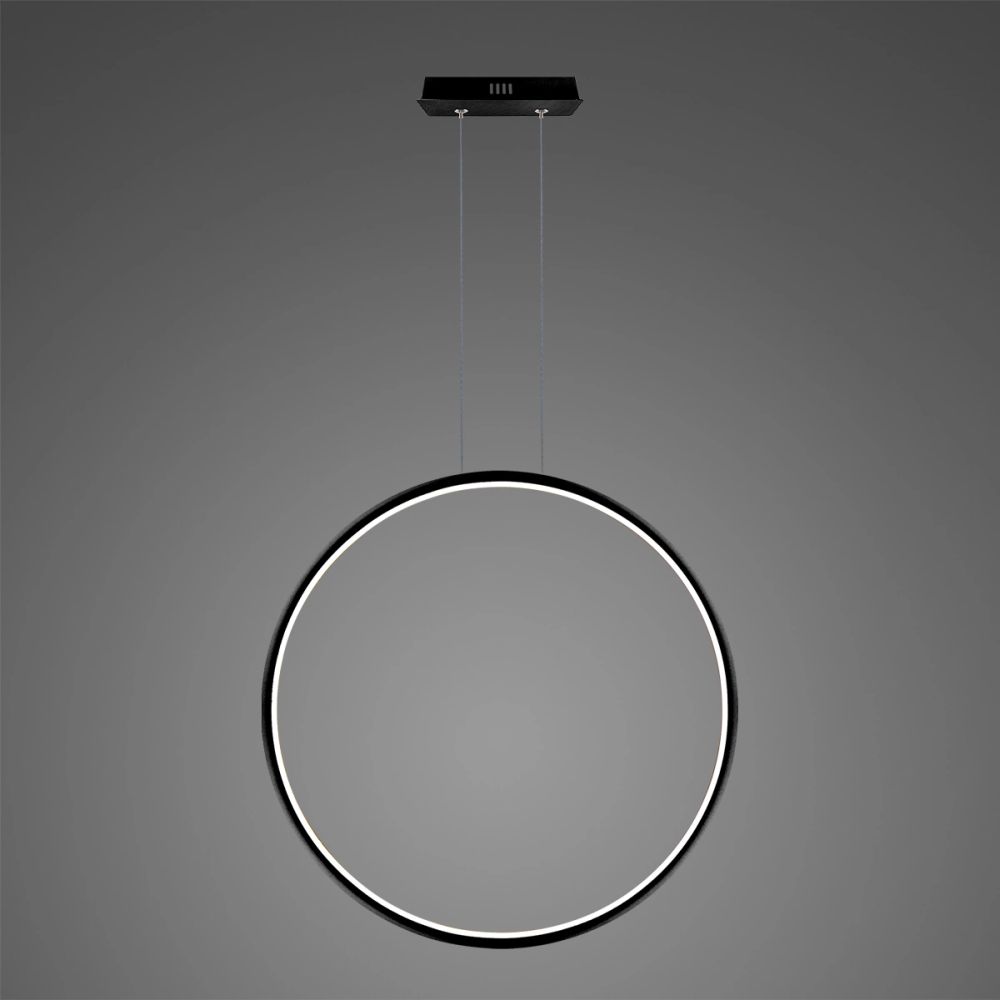 Altavola Design Ledowe Okręgi závesné svietidlo 1x38 W čierna LA073/X_100_in_4k_black