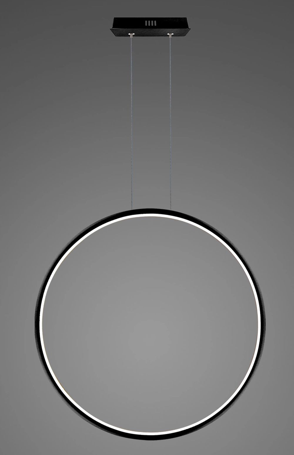 Altavola Design Ledowe Okręgi závesné svietidlo 1x38 W čierna LA073/X_100_in_3k_black_dimm