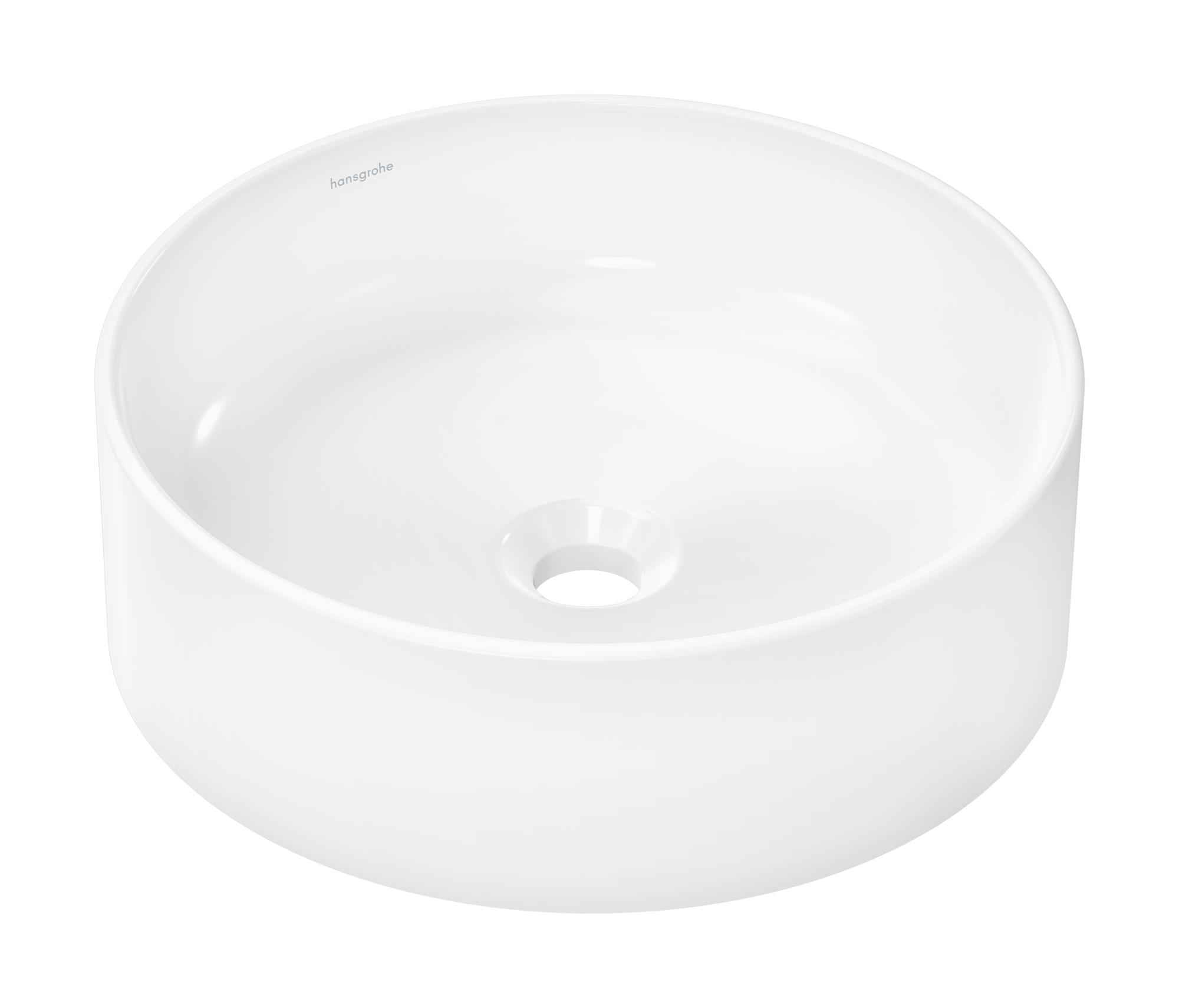 Hansgrohe Xuniva S umývadlo 40x40 cm okrúhly pultové umývadlo biela 61071450