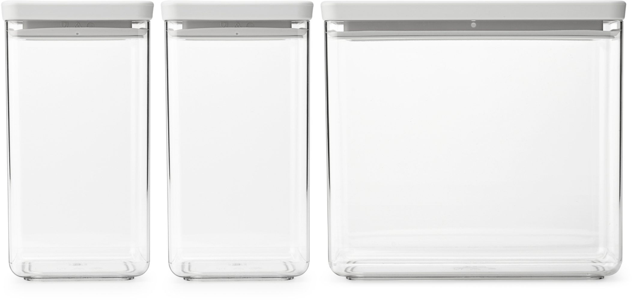 Brabantia Tasty+ sada skladovacích nádob xx cm transparentná-sivá 230769