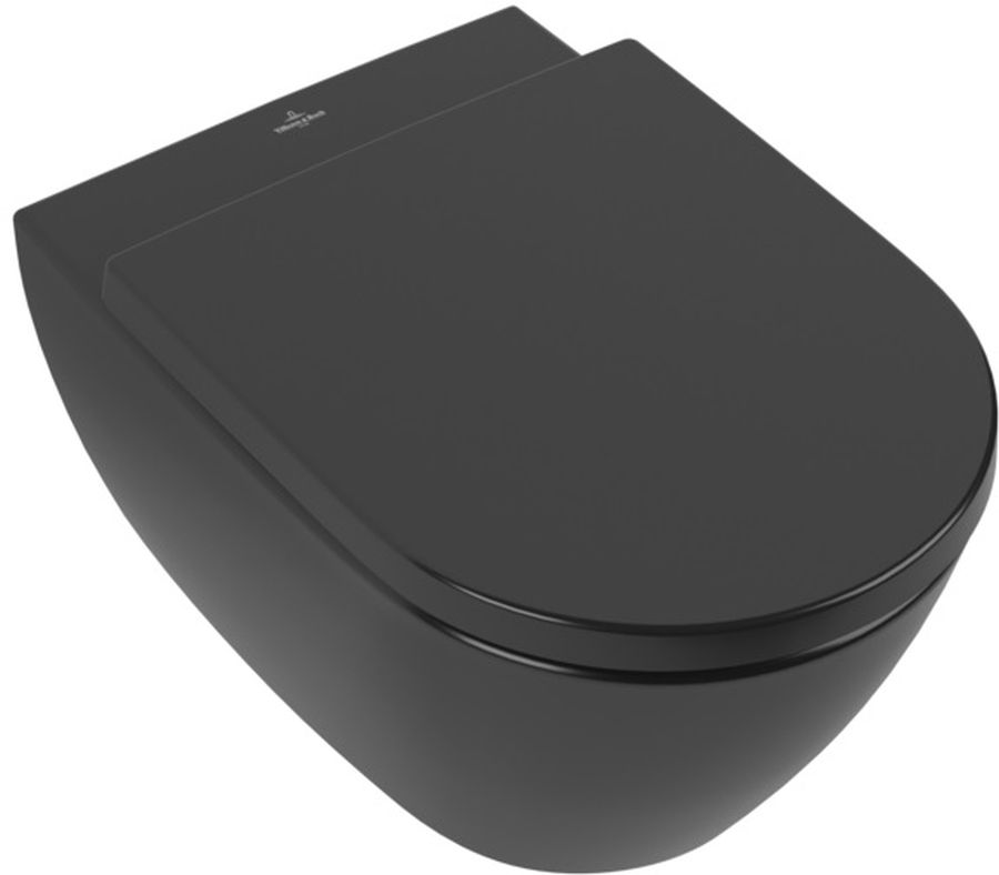 Villeroy & Boch Subway 2.0 wc misa závesné bez oplachovacieho kruhu čierna 5614R0R7