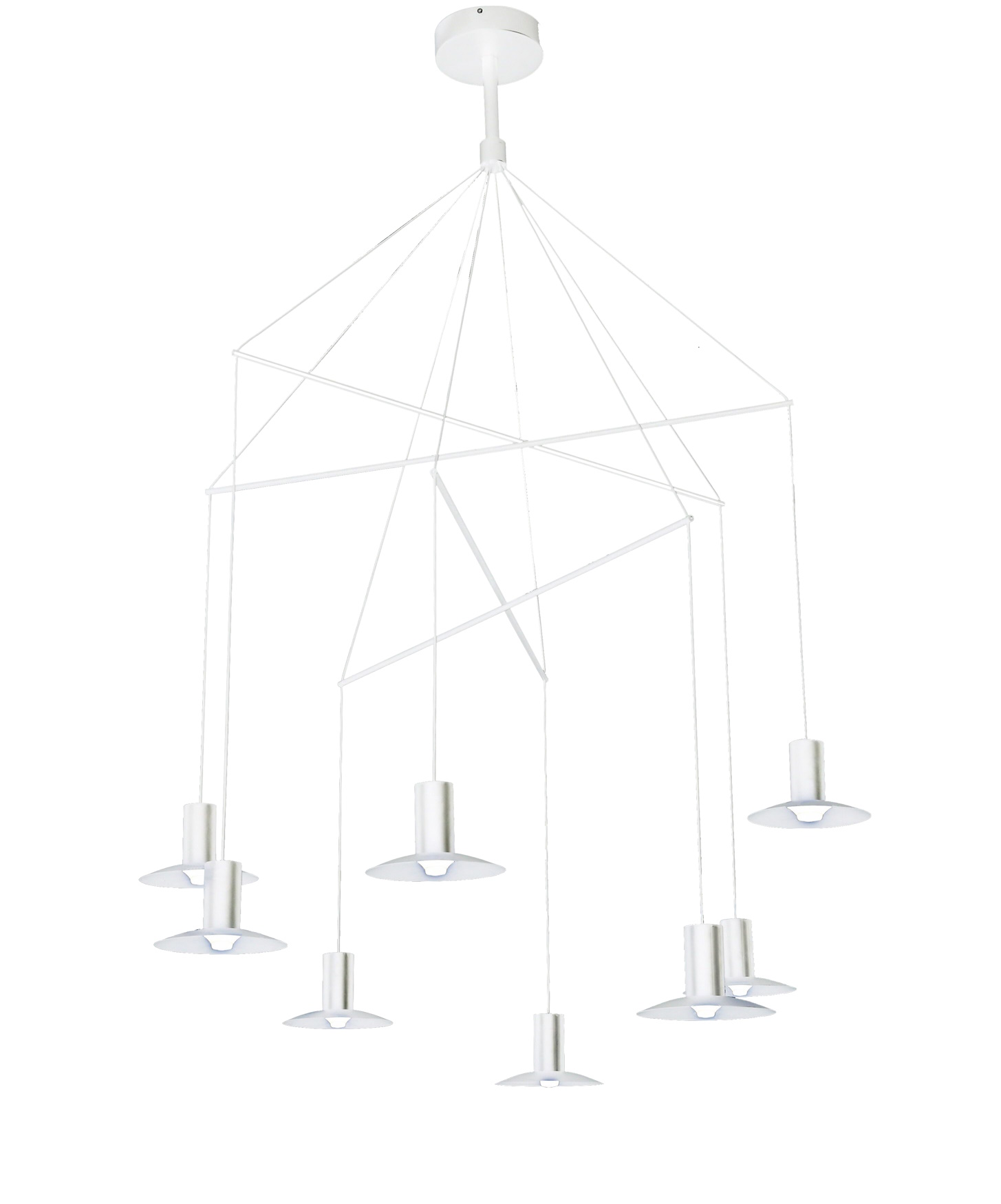Light Prestige Hat závesné svietidlo x3 W biela LP-1661/8PWH