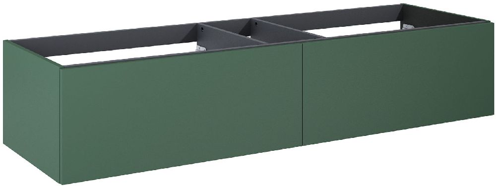 Elita Look Slim skrinka 160x44.9x31.8 cm závesná kúpeľňová skrinka pod umývadlo zelená RE081604027010