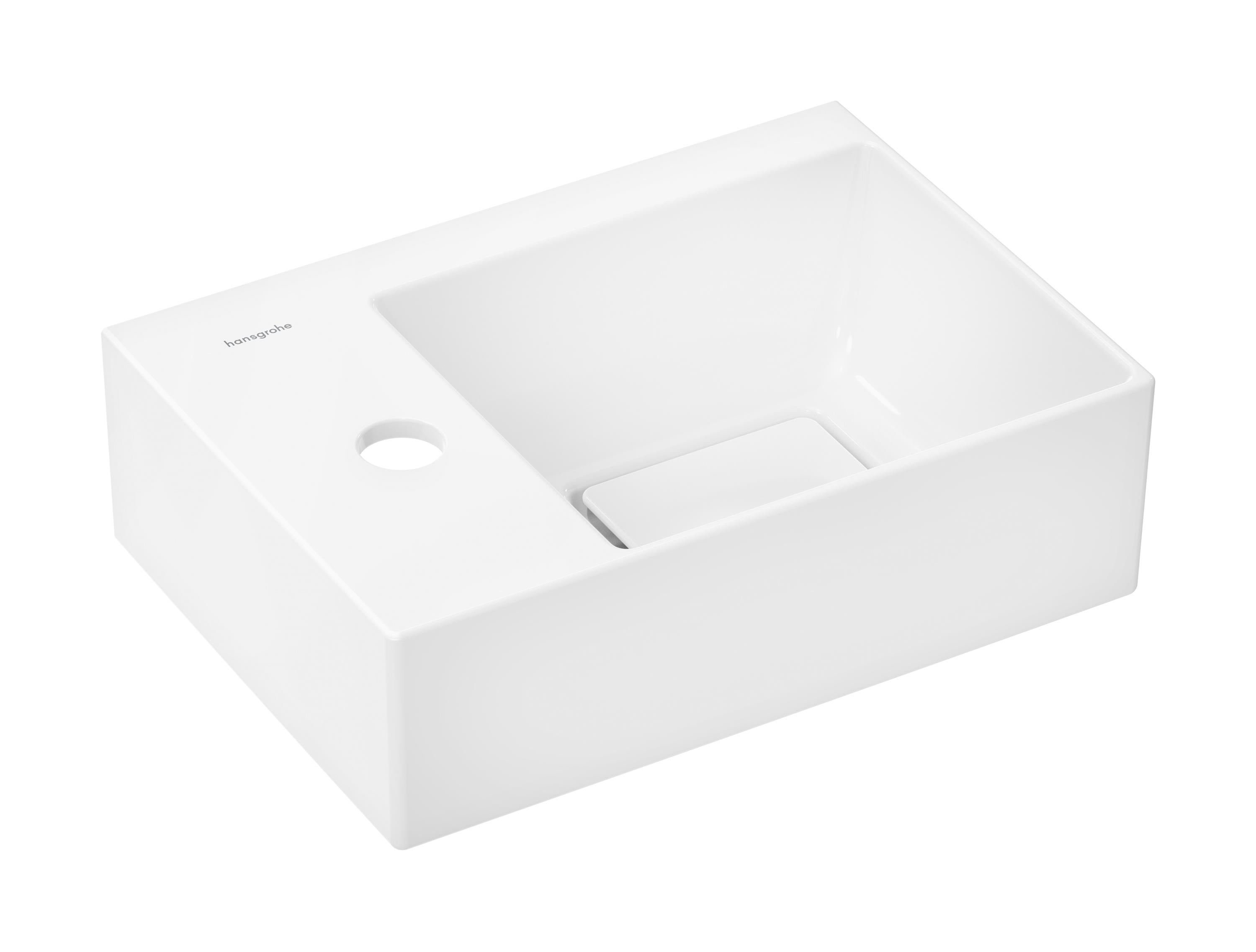 Hansgrohe Xevolos E umývadlo 36x25 cm obdĺžnik klasické umývadlo-umývadlo na nábytok biela 61087450