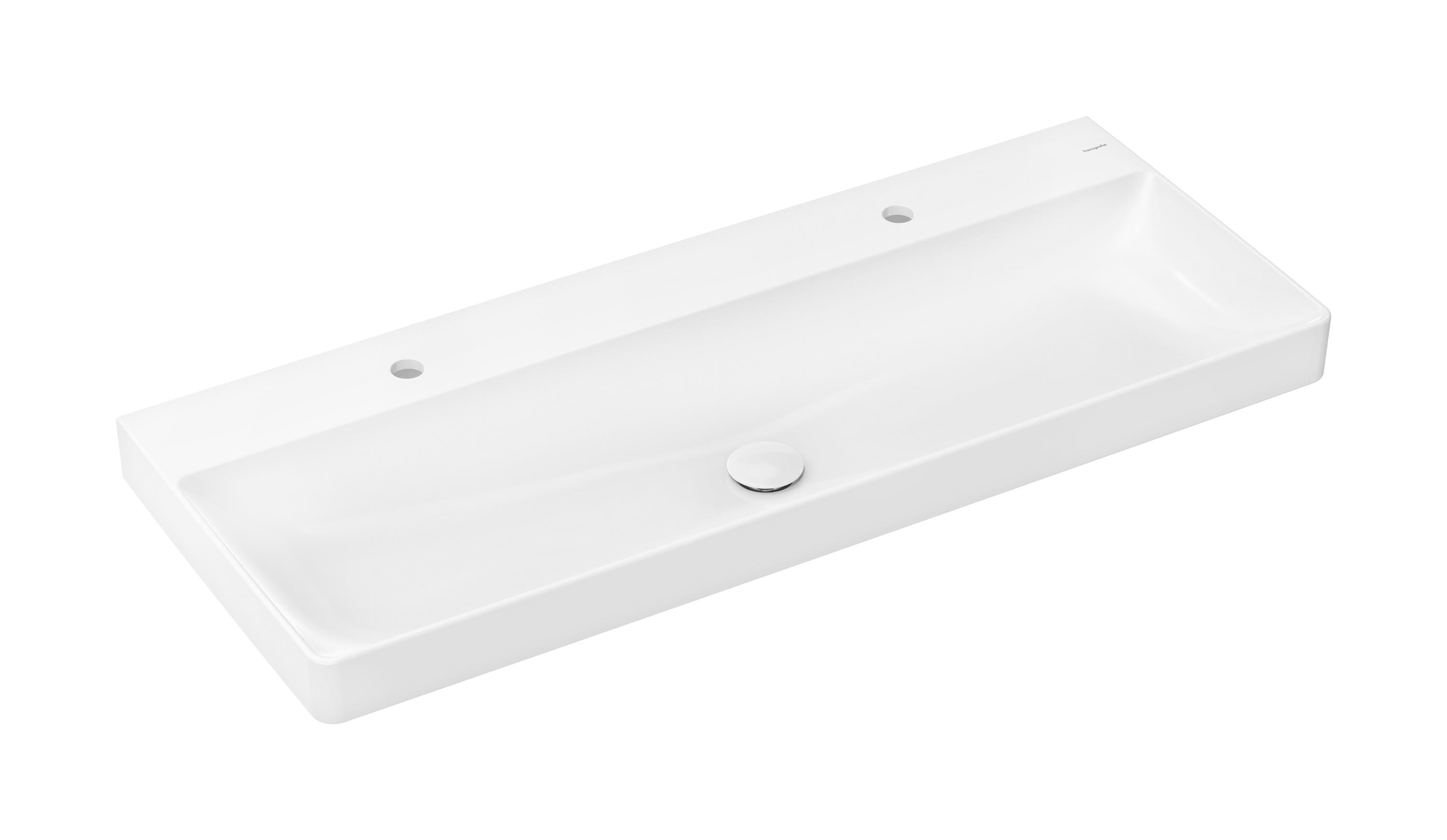 Hansgrohe Xelu Q umývadlo 120x48 cm obdĺžnik klasické umývadlo-umývadlo na nábytok biela 61042450