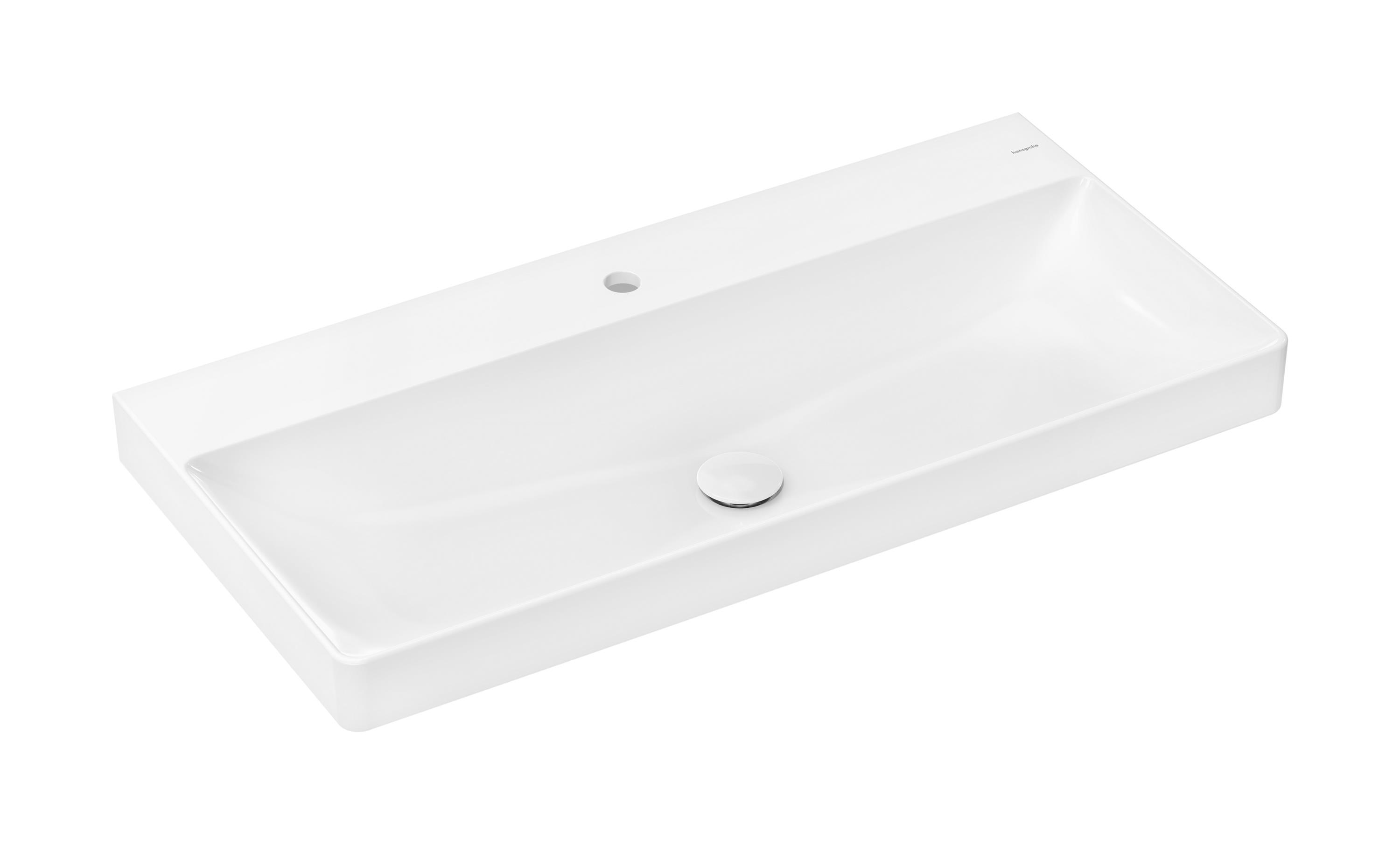 Hansgrohe Xelu Q umývadlo 100x48 cm obdĺžnik klasické umývadlo-umývadlo na nábytok biela 61036450