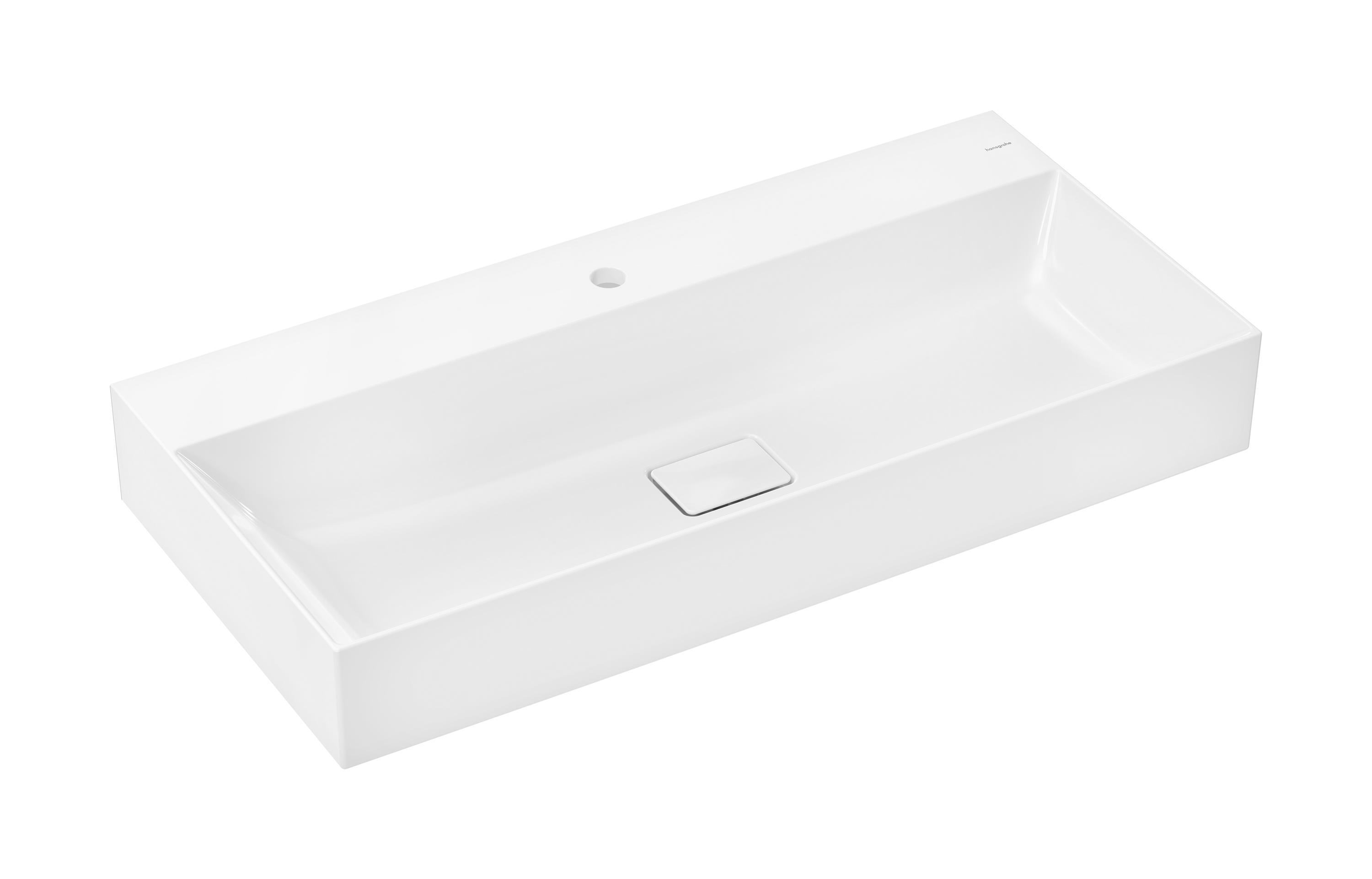 Hansgrohe Xevolos E umývadlo 100x48 cm obdĺžnik klasické umývadlo-umývadlo na nábytok biela 61100450